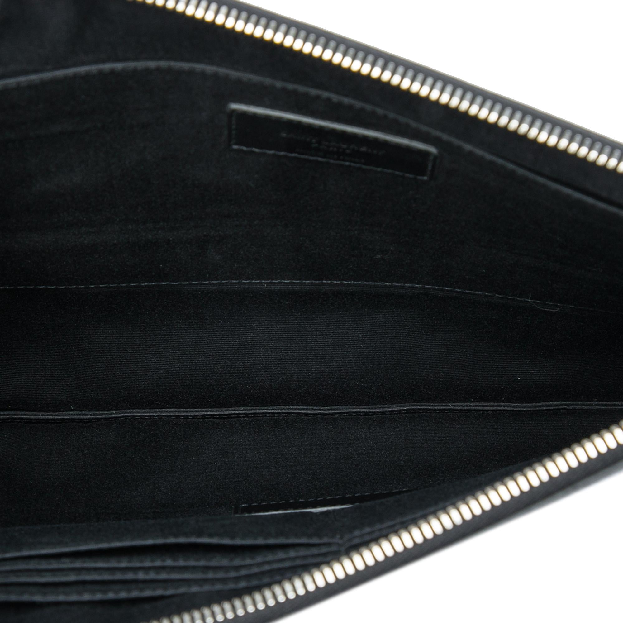 Saint Laurent Studded Leather Clutch