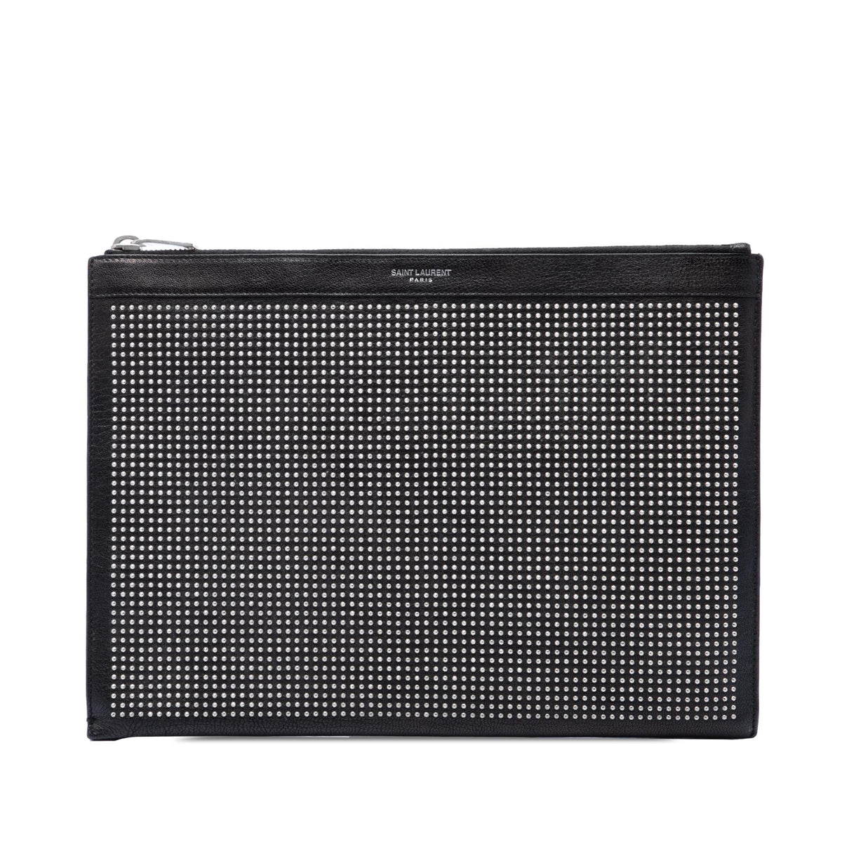 Saint Laurent Studded Leather Clutch