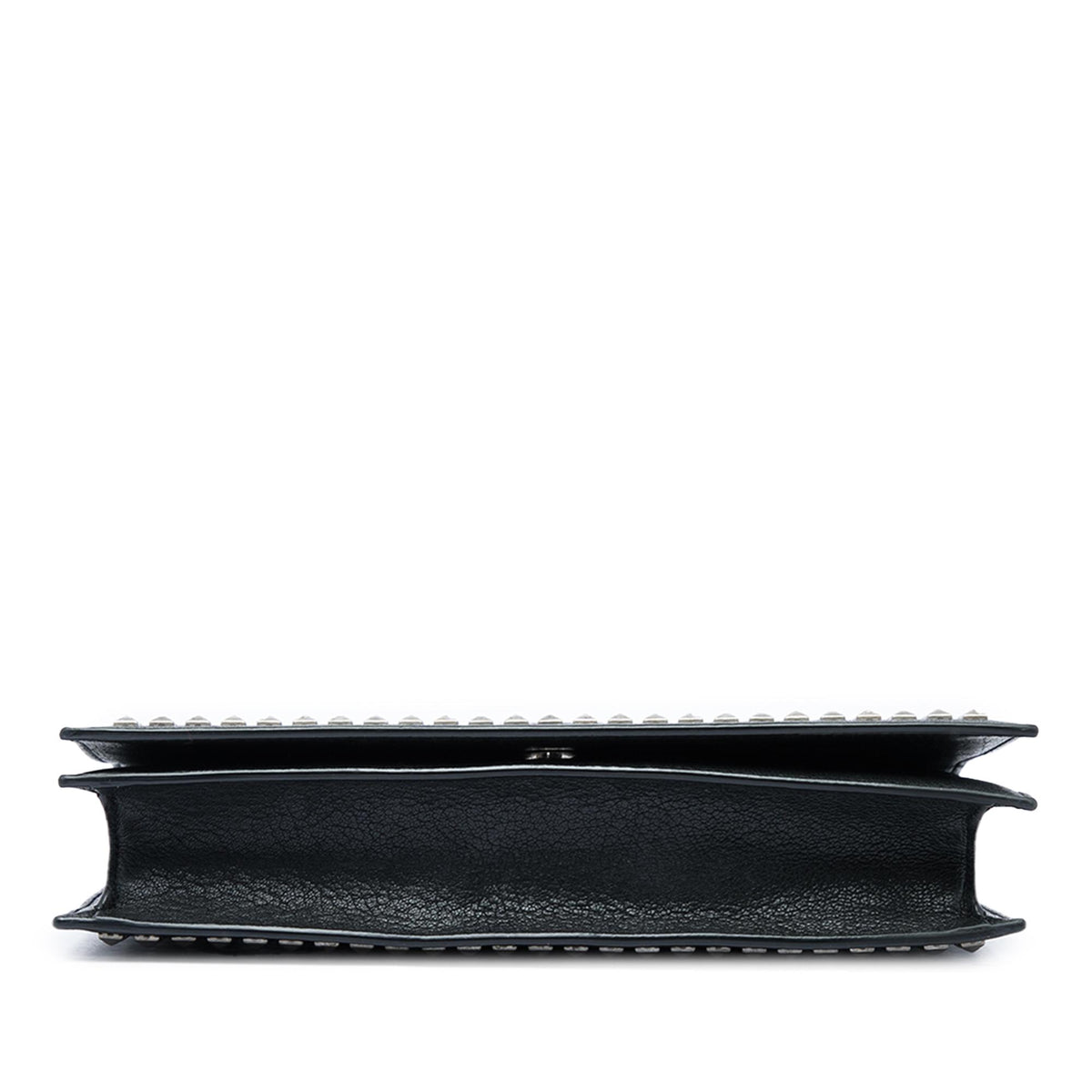 Saint Laurent Studded Leather Monogram Clutch