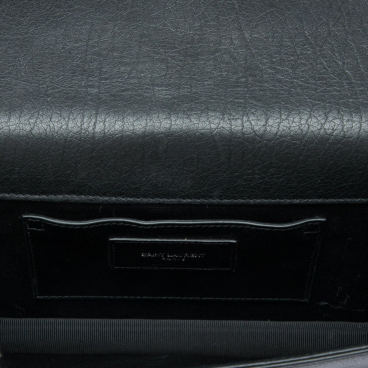 Saint Laurent Studded Leather Monogram Clutch