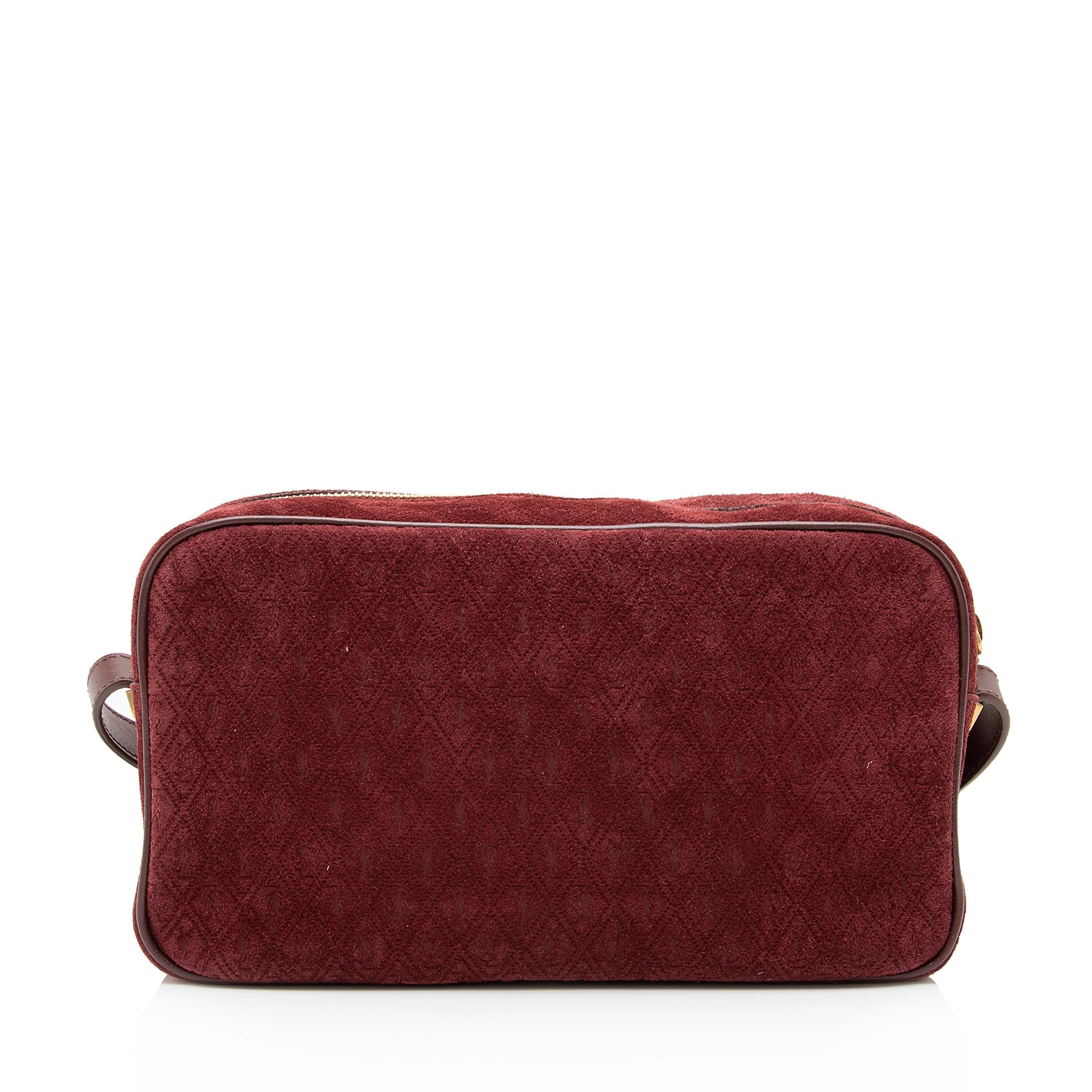 Saint Laurent Suede Le Monogramme Camera Bag (SHF-PE4ejK)