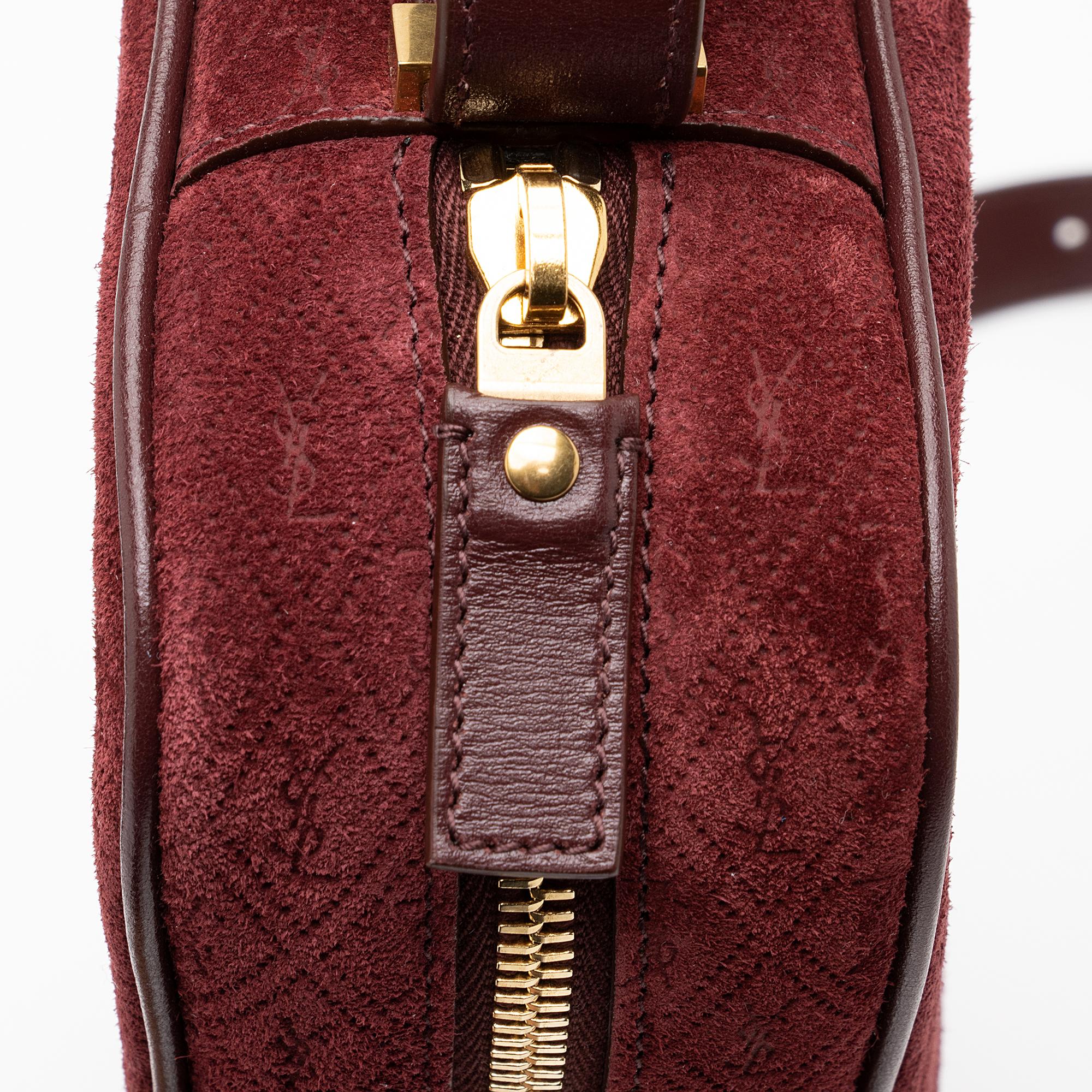 Saint Laurent Suede Le Monogramme Camera Bag (SHF-PE4ejK)