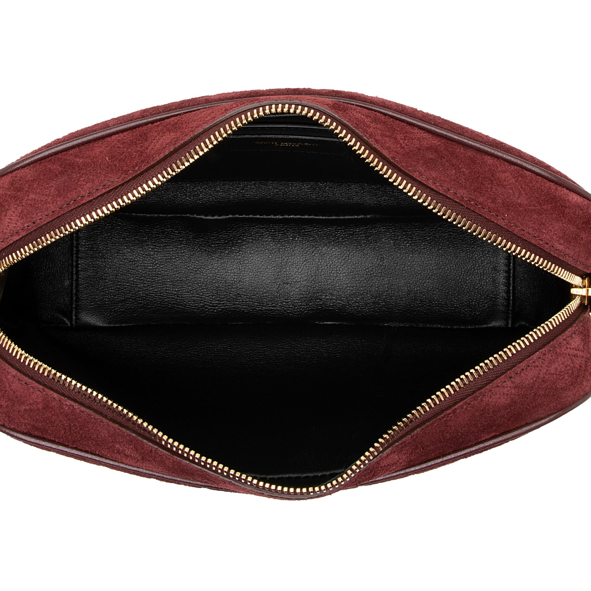 Saint Laurent Suede Le Monogramme Camera Bag (SHF-PE4ejK)