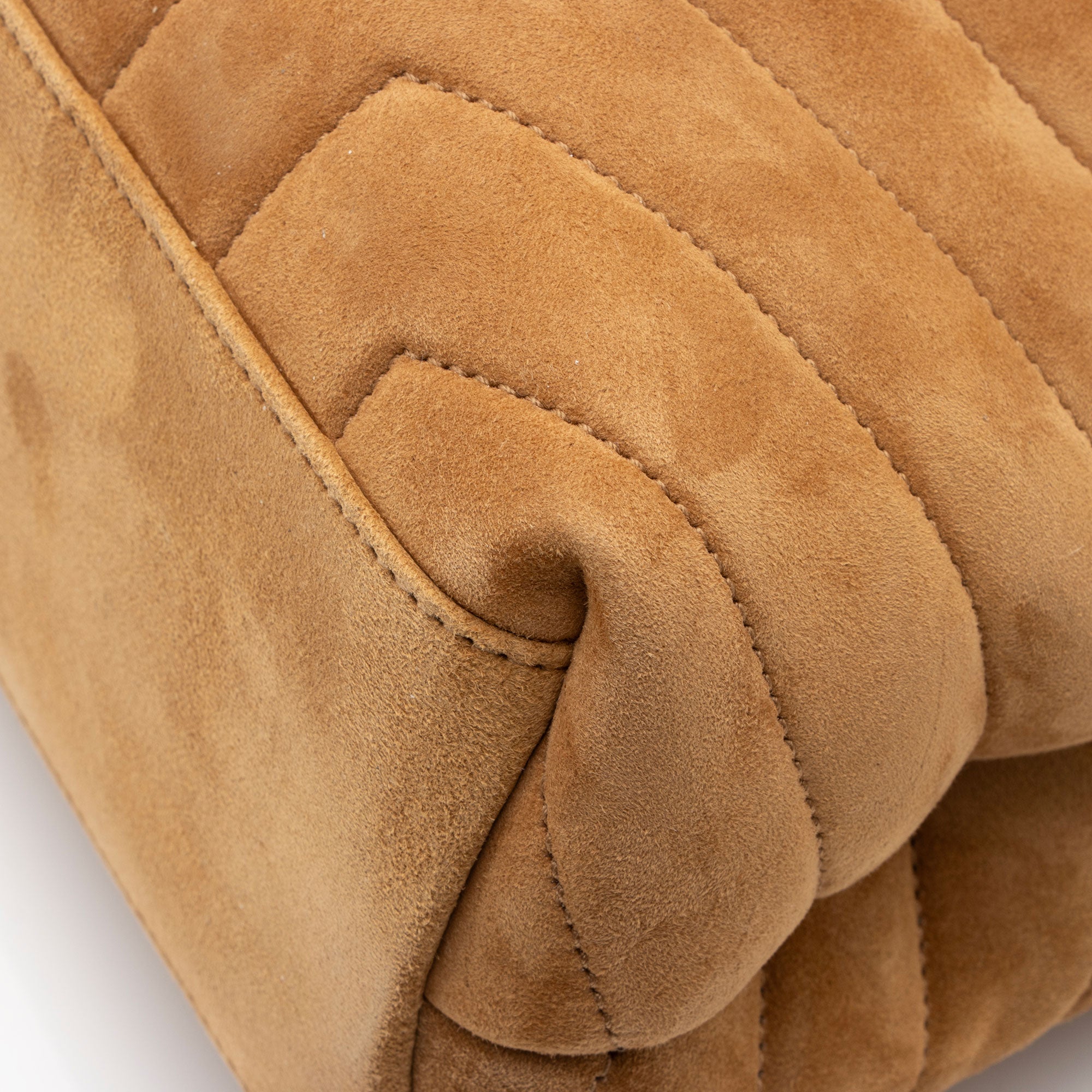 Saint Laurent Suede Monogram LouLou Chain Medium Shoulder Bag (SHF-KL7XZO)