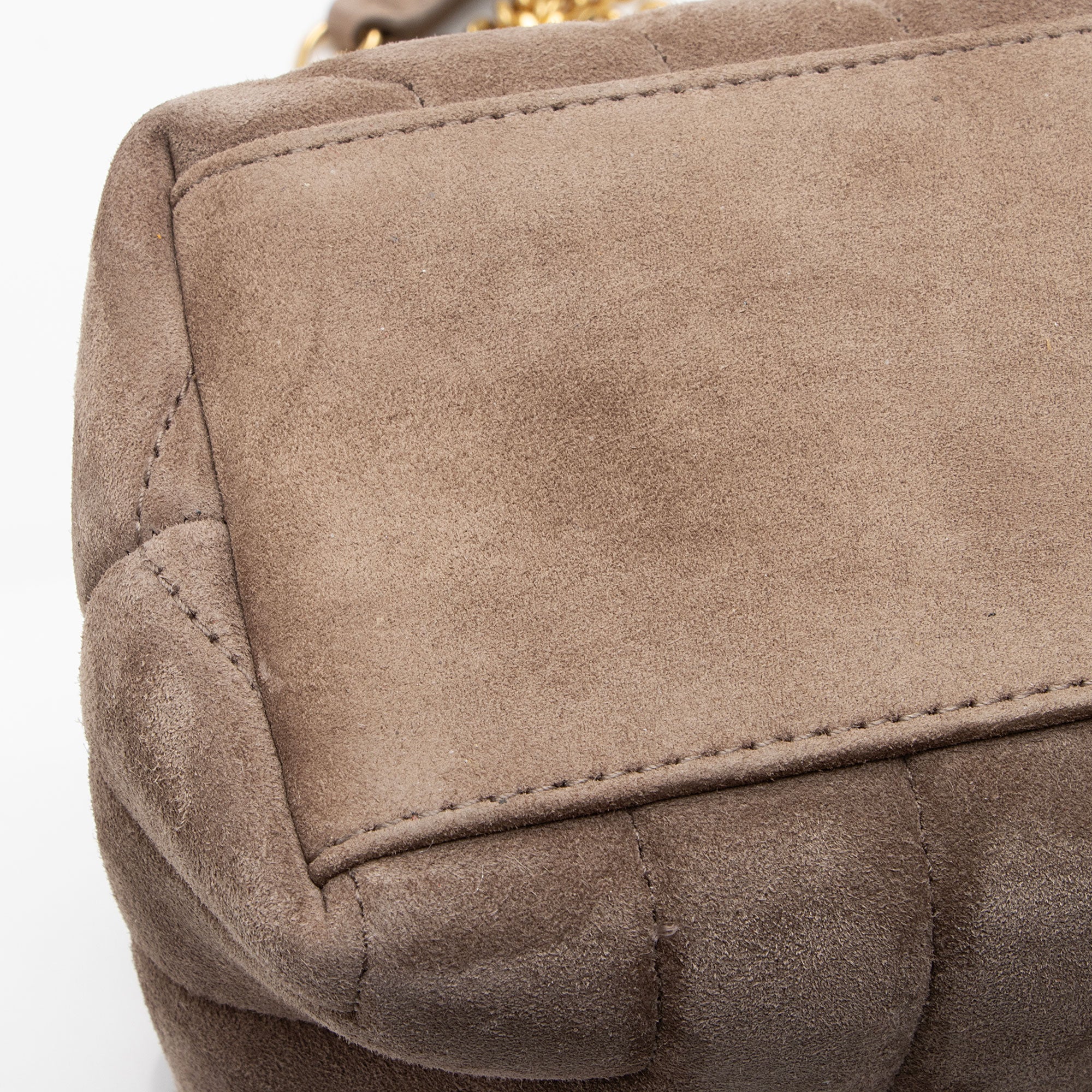 Saint Laurent Suede Monogram LouLou Chain Small Crossbody (SHF-JtlYPP)
