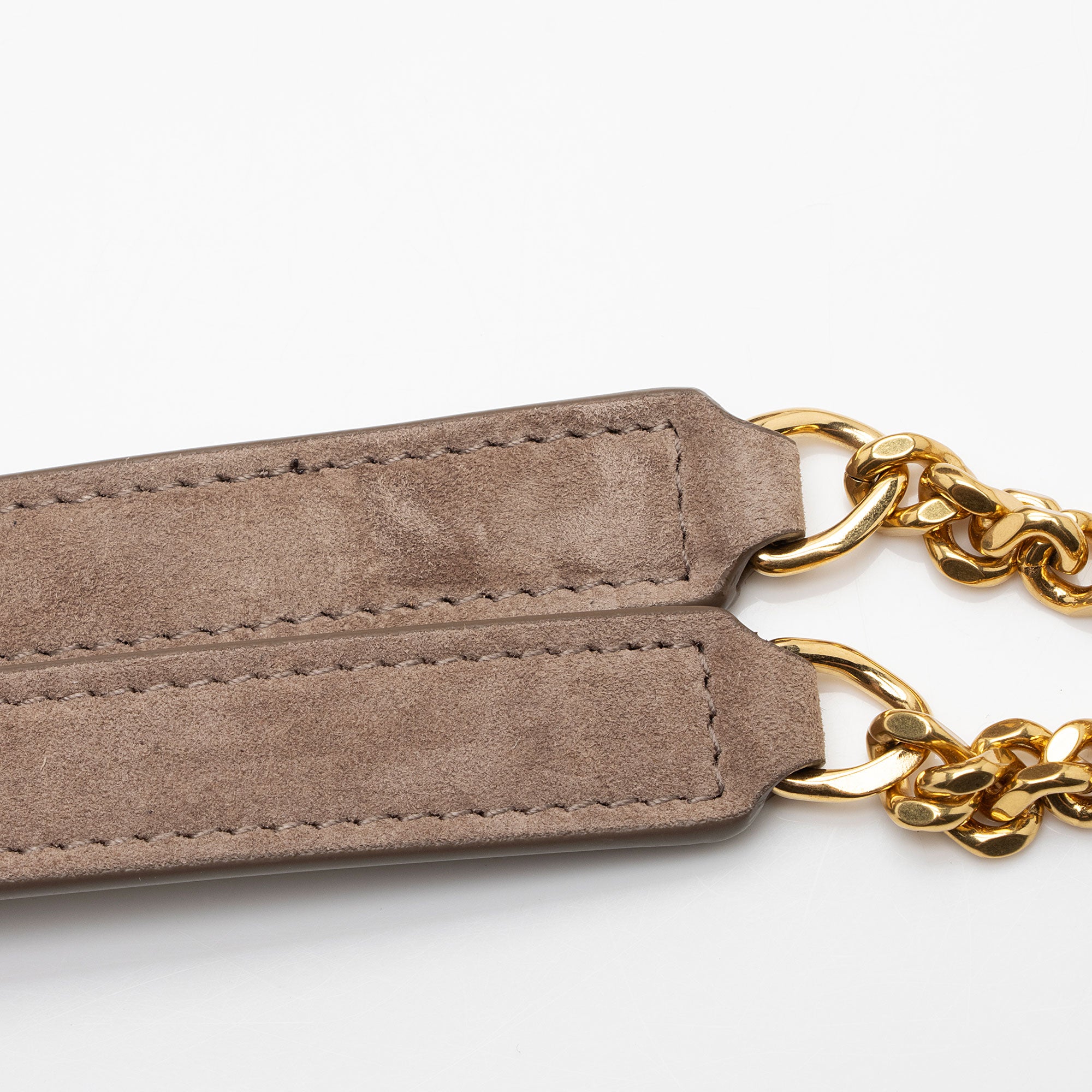 Saint Laurent Suede Monogram LouLou Chain Small Crossbody (SHF-JtlYPP)
