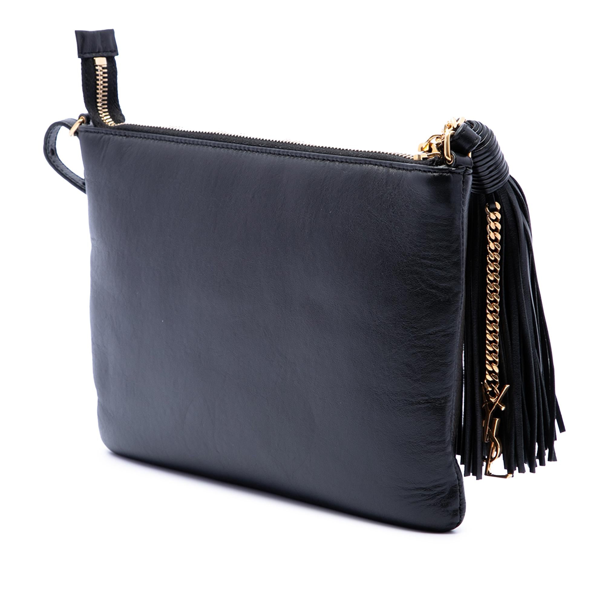 Saint Laurent Teen Calfskin Monogram Crossbody
