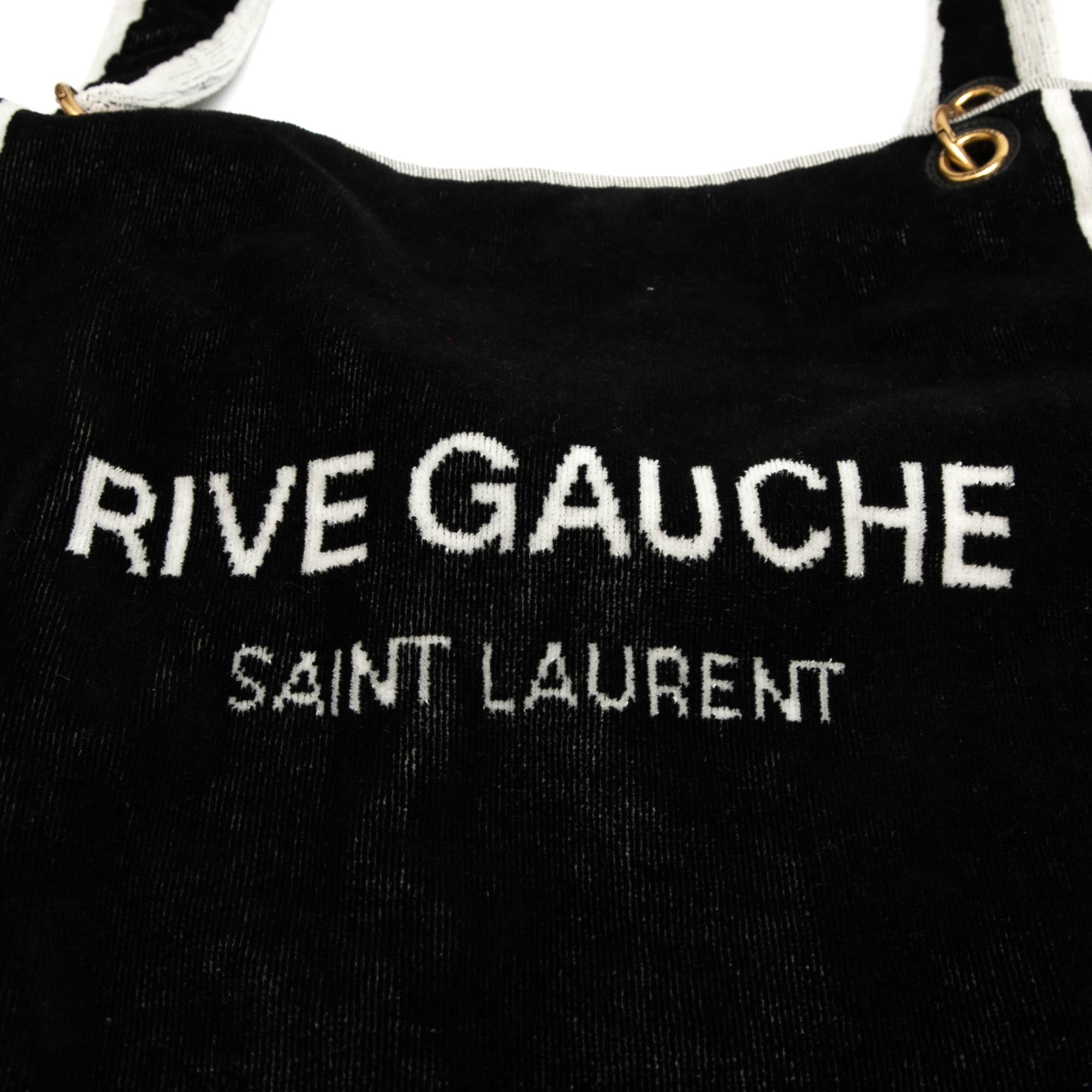 Saint Laurent Terry Cloth Rive Gauche Tote