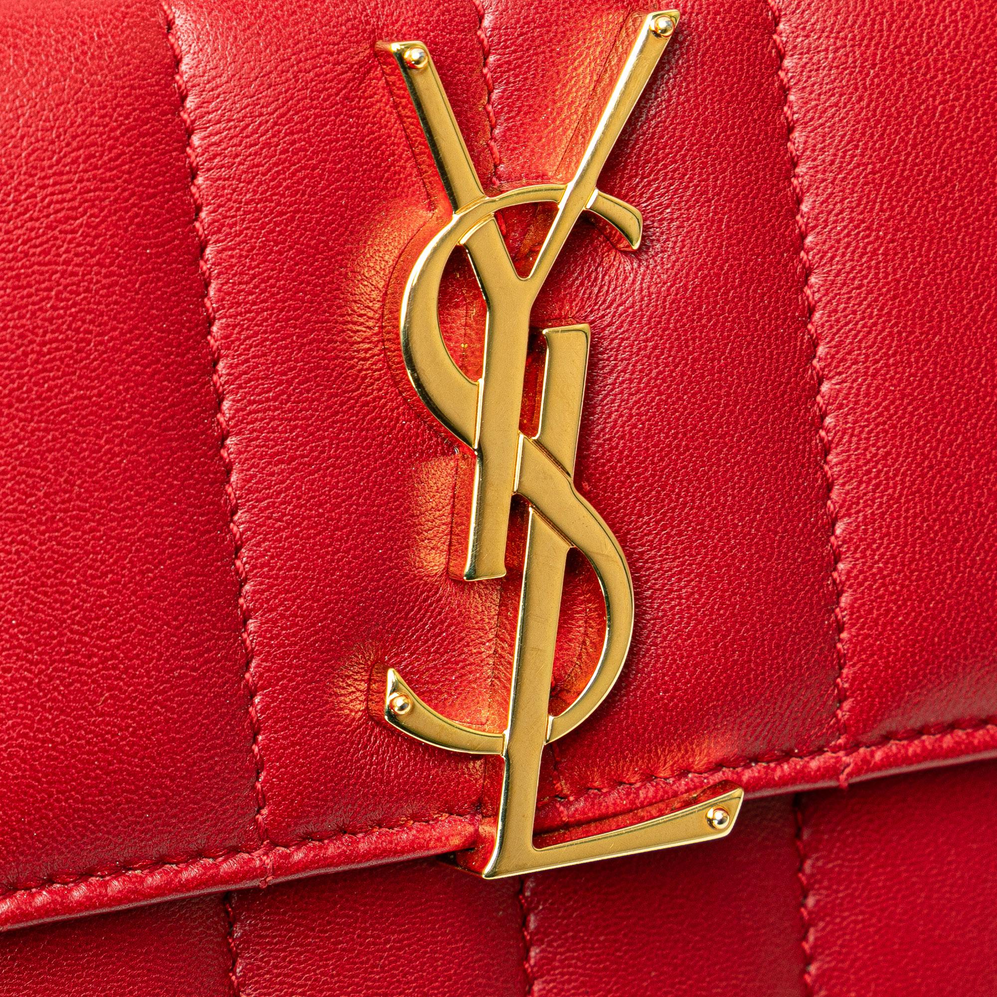 Saint Laurent Toy Lambskin Vicky Crossbody
