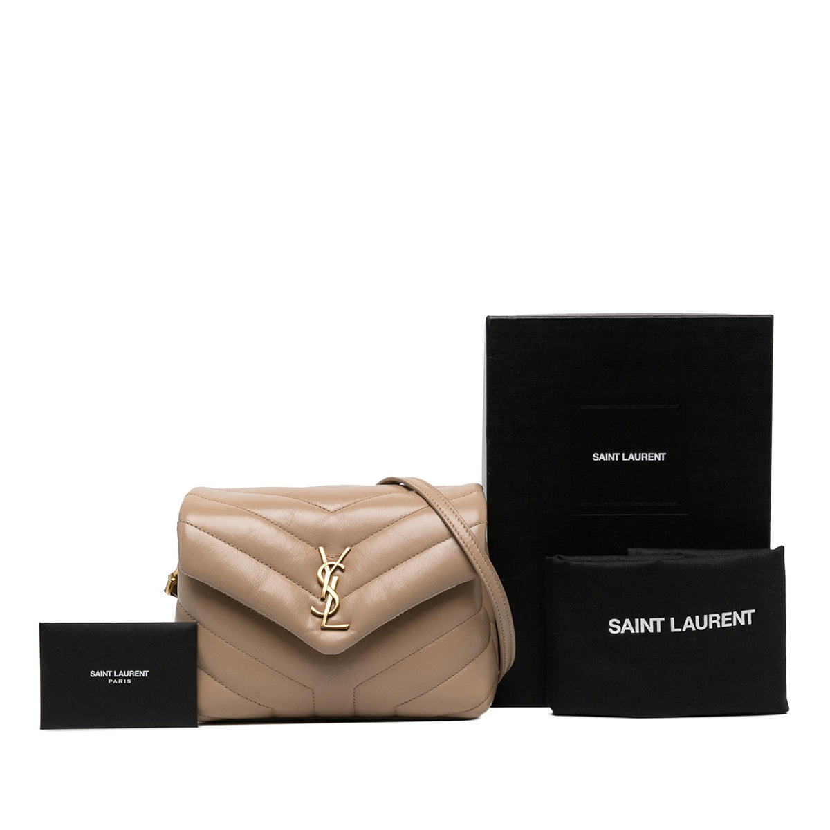Saint Laurent Toy Matelasse Calfskin Monogram LouLou Crossbody