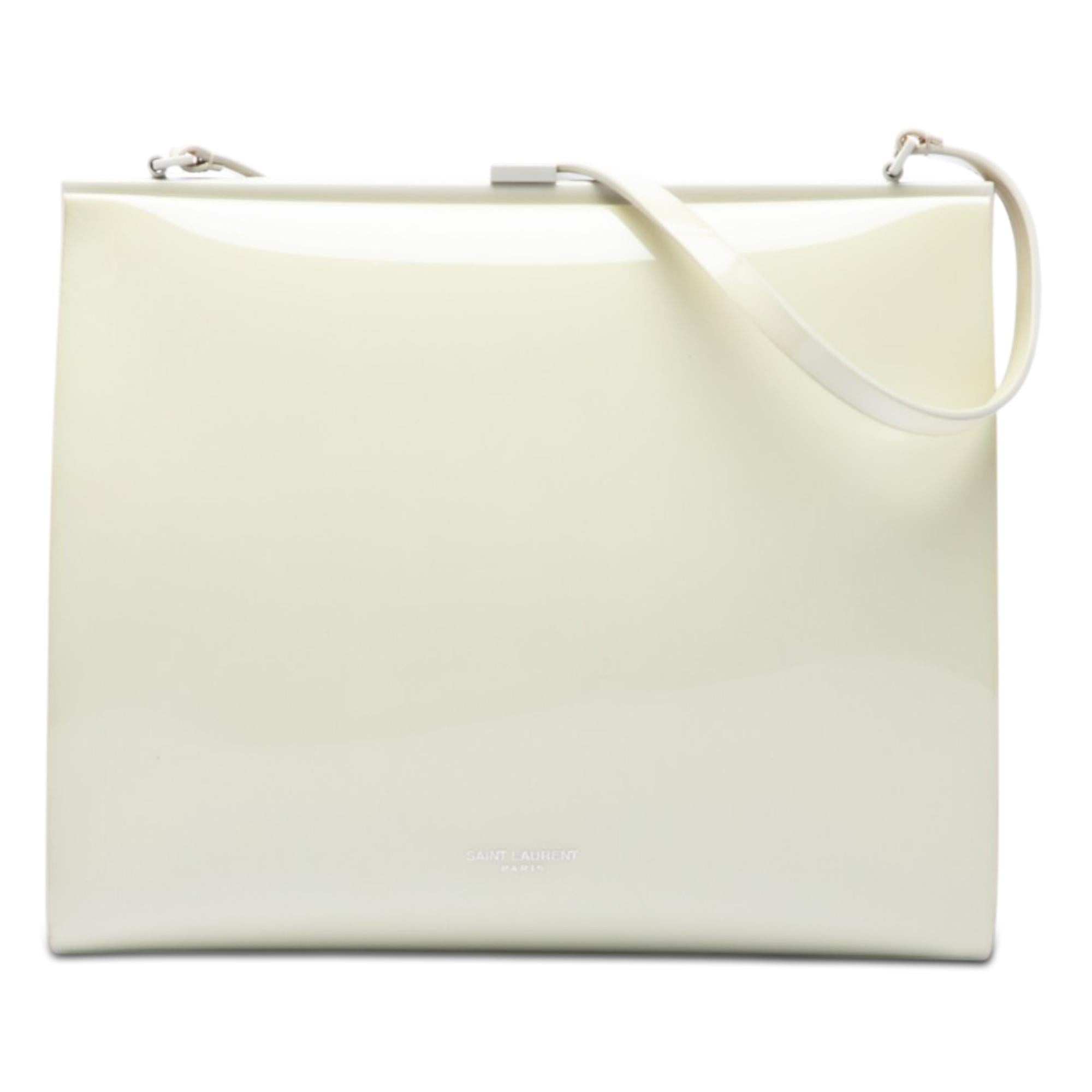 Saint Laurent Vinyl Le Anne Marie Shoulder Bag