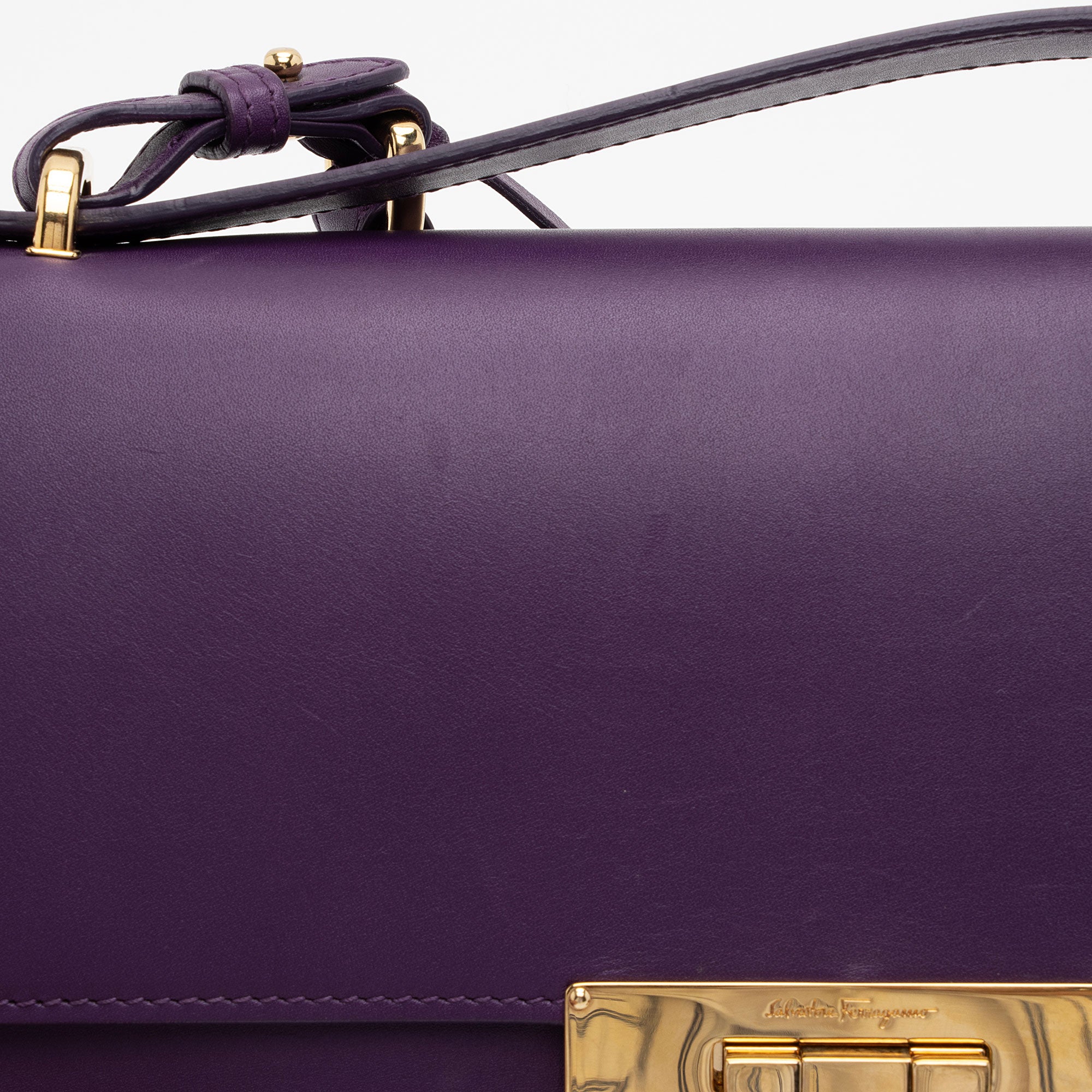 Salvatore Ferragamo Calfskin Aileen Shoulder Bag (SHF-DDDtxg)