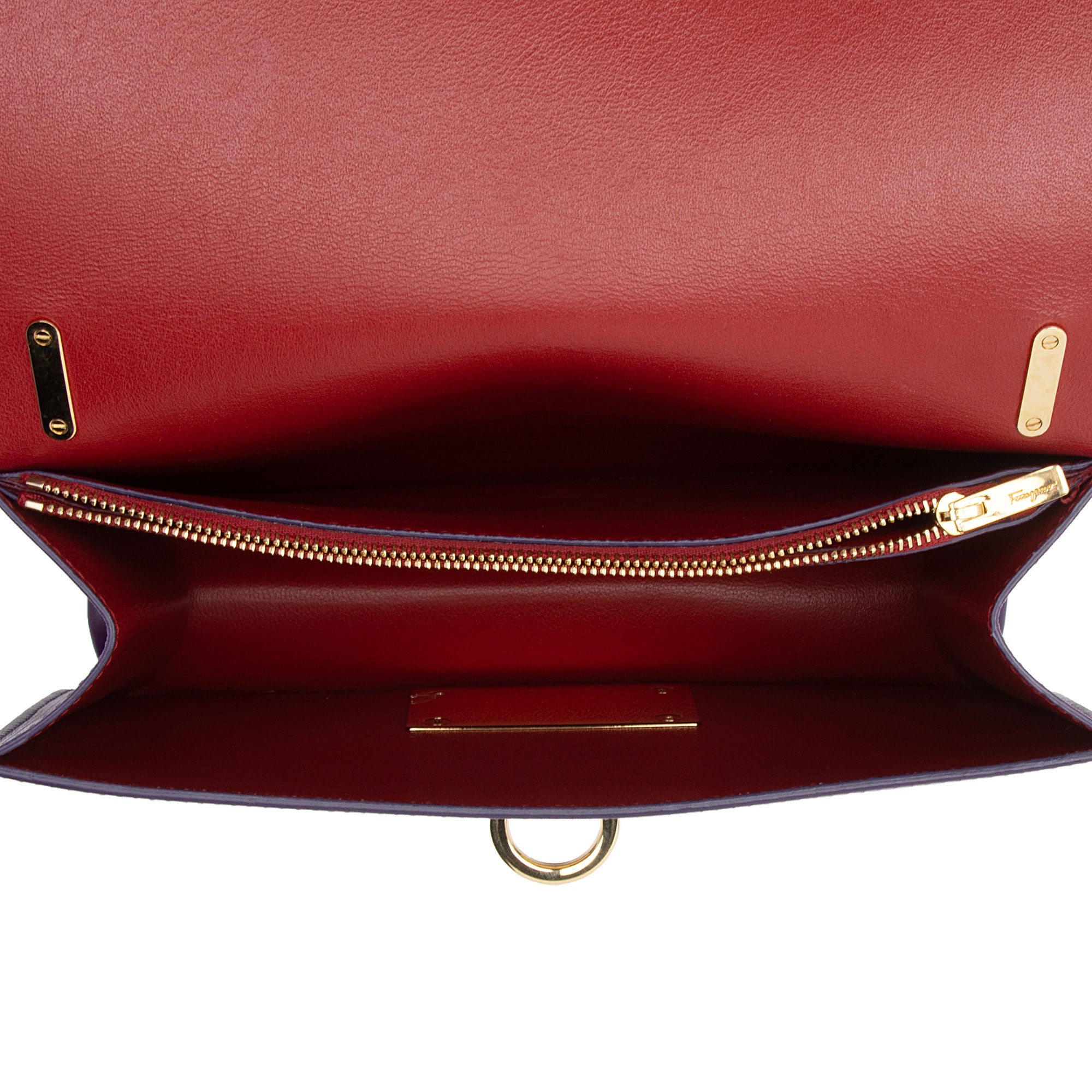 Salvatore Ferragamo Calfskin Aileen Shoulder Bag (SHF-DDDtxg)