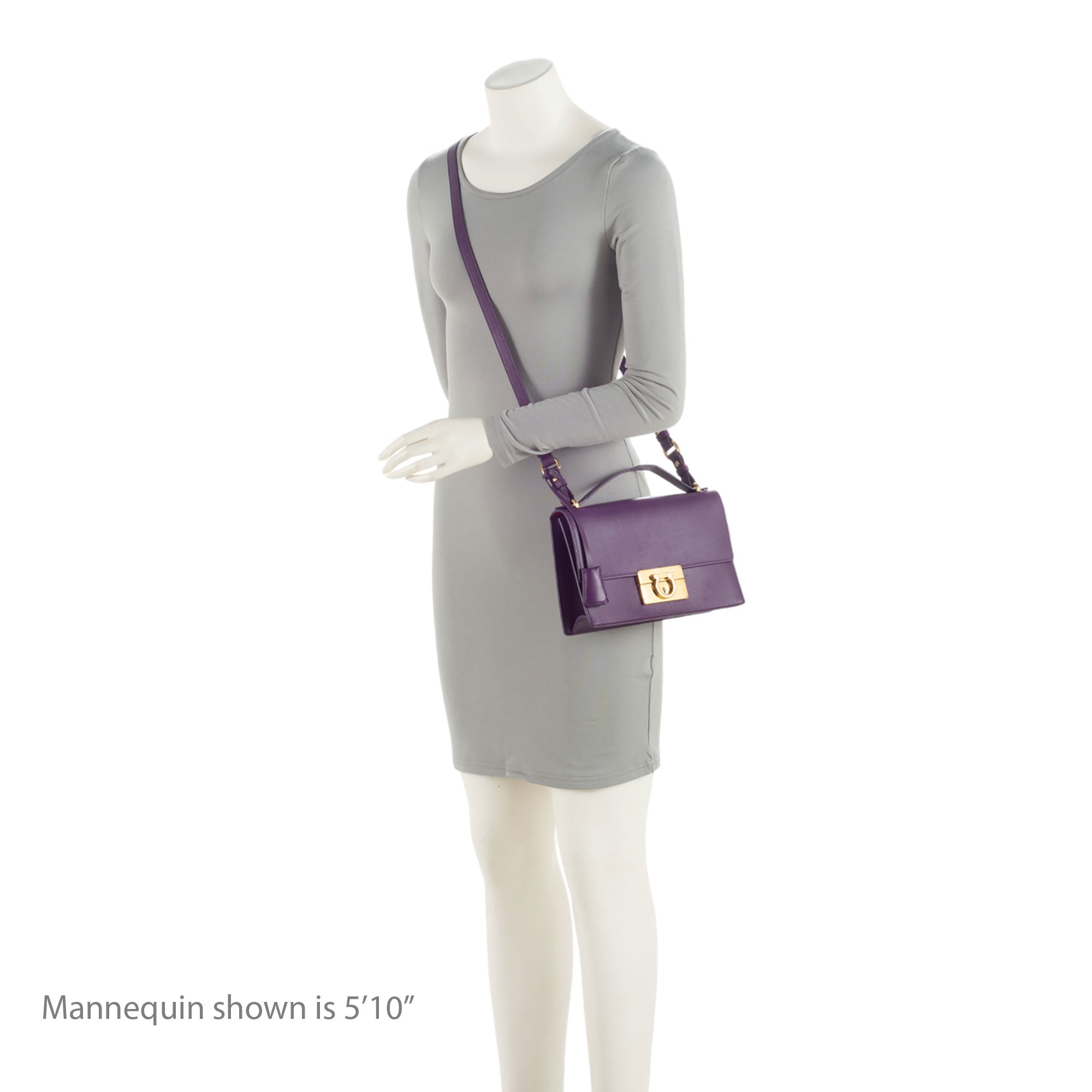 Salvatore Ferragamo Calfskin Aileen Shoulder Bag (SHF-DDDtxg)