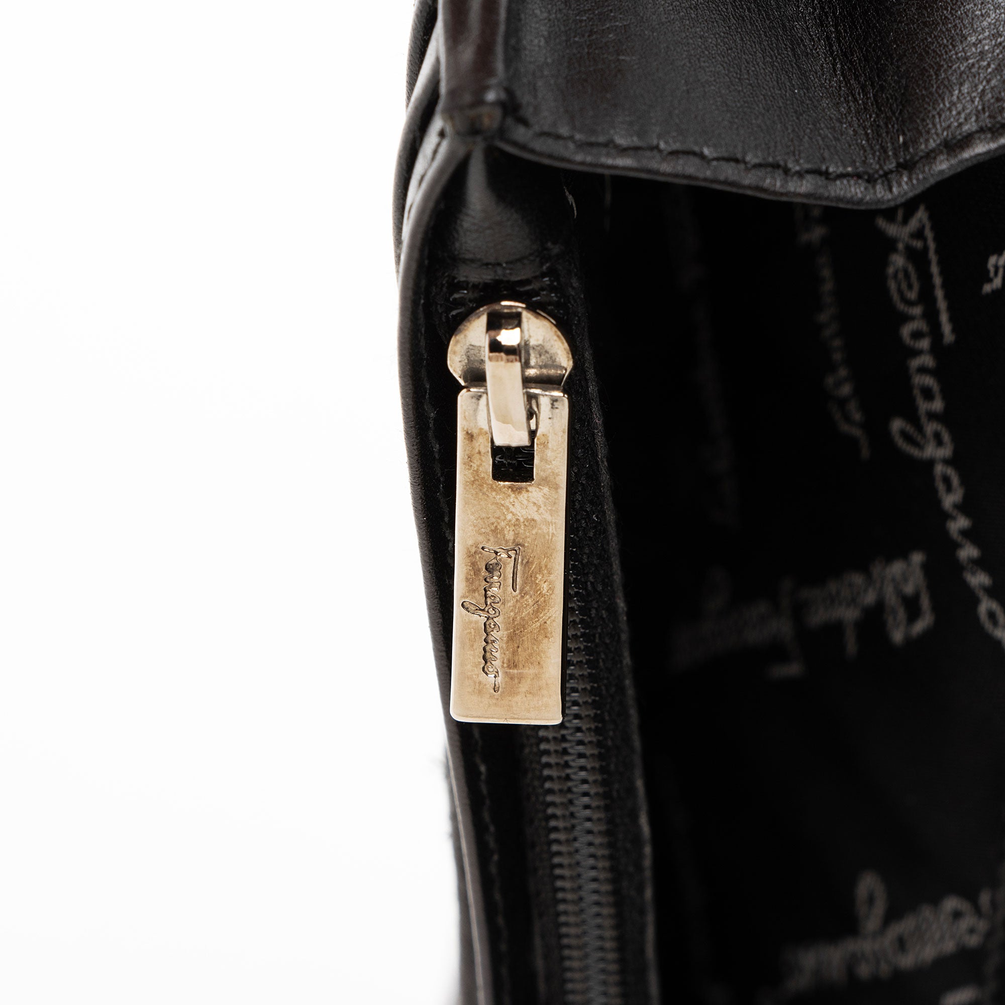 Ferragamo Calfskin Gancini Long Wallet