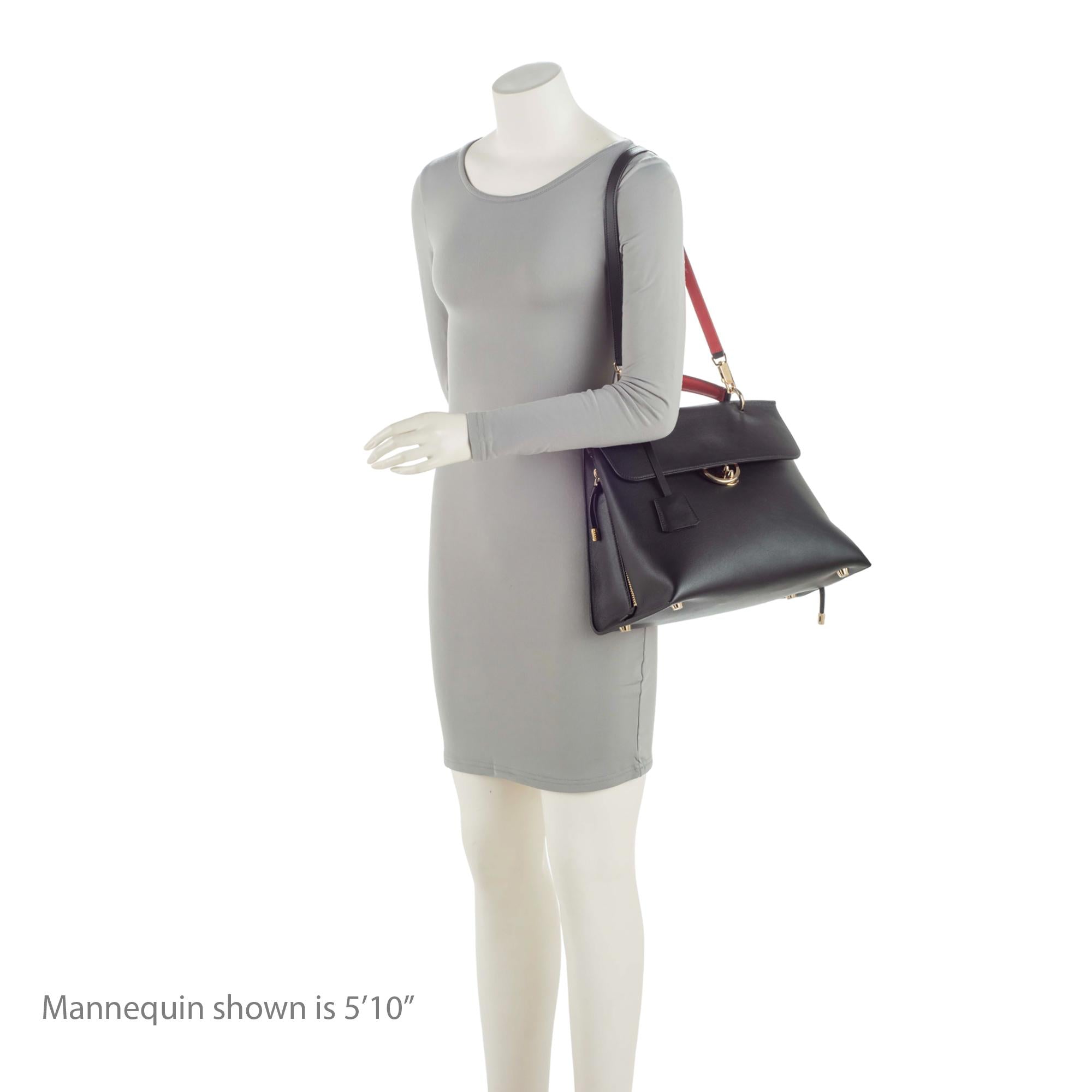 Salvatore Ferragamo Calfskin Jet Set Large Top Handle (SHF-VwIECE)