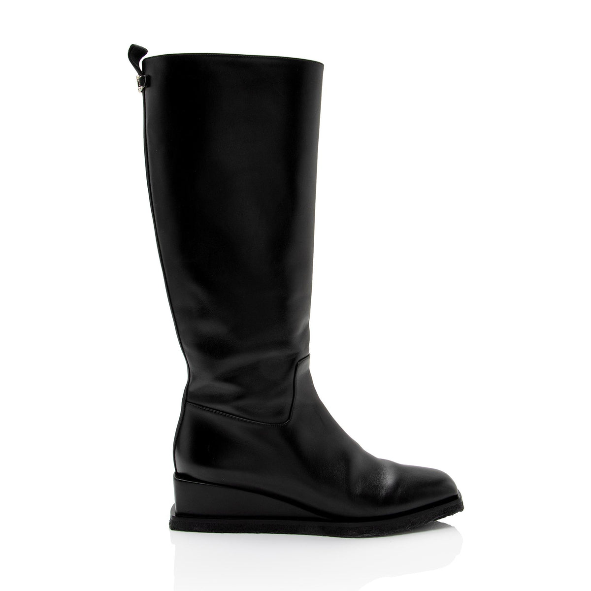 Salvatore Ferragamo Calfskin Wayde Knee High Boots - Size 9 / 39 (SHF-