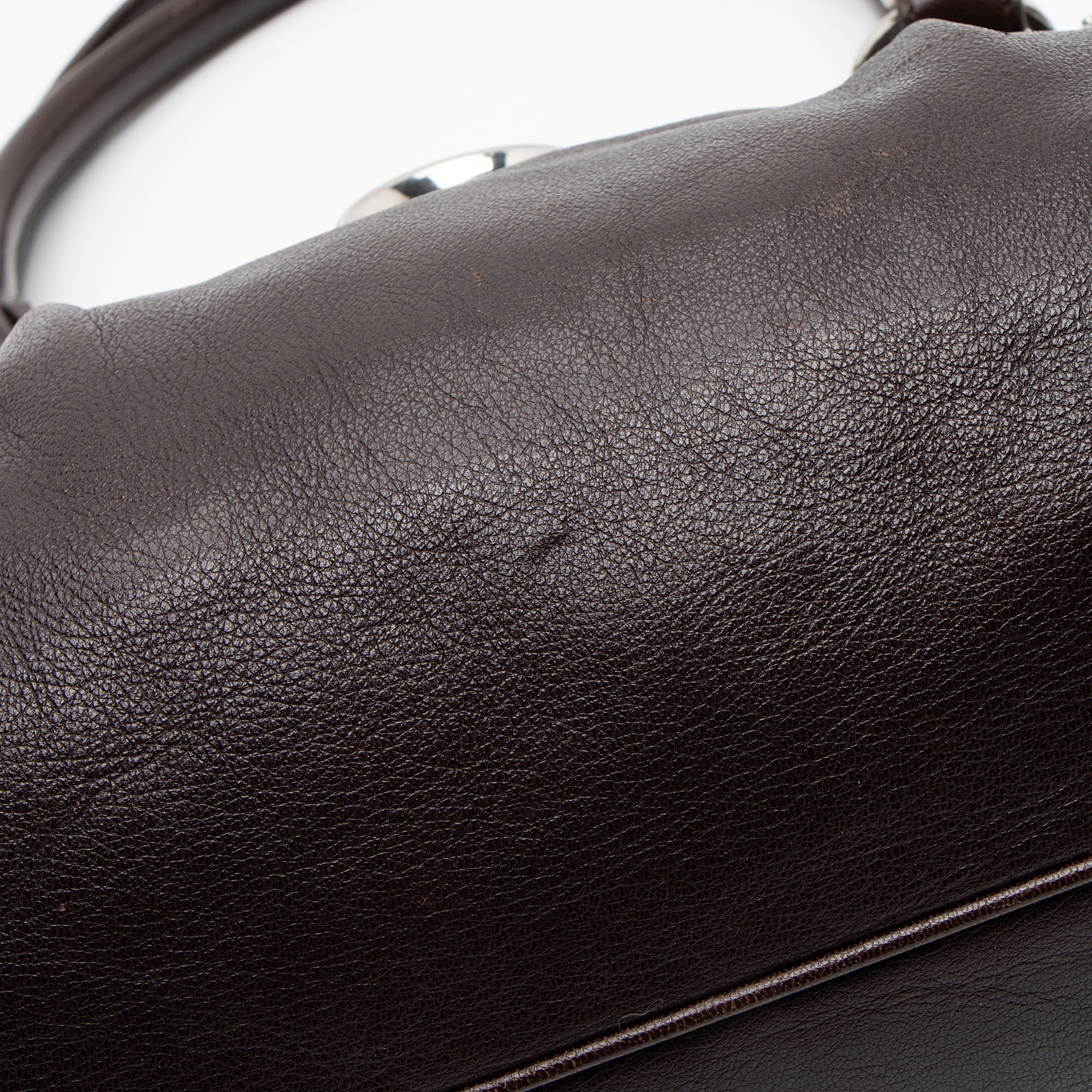 Salvatore Ferragamo Leather Gancini Marisa Satchel