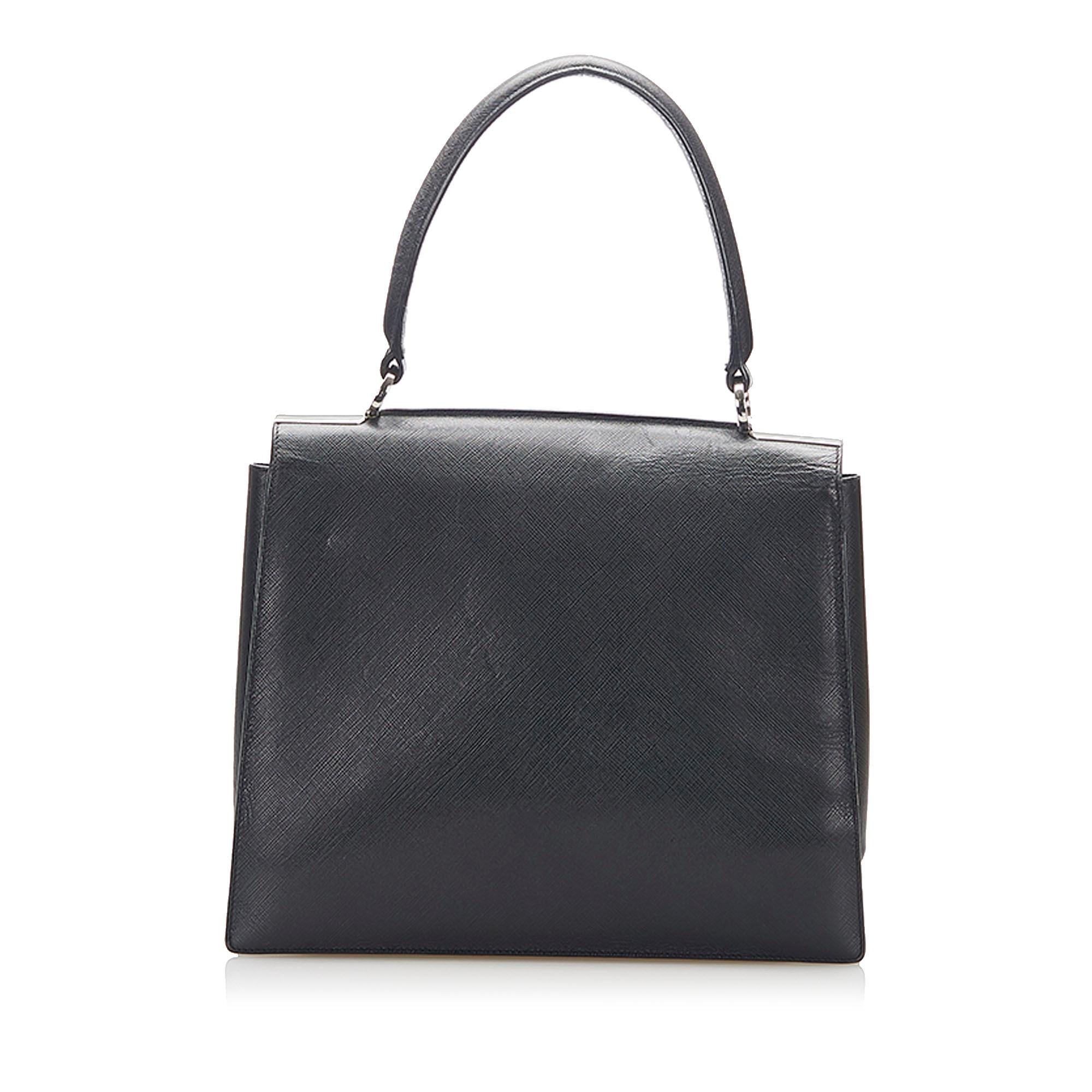 Salvatore Ferragamo Gancino Leather Handbag (SHG-37347)