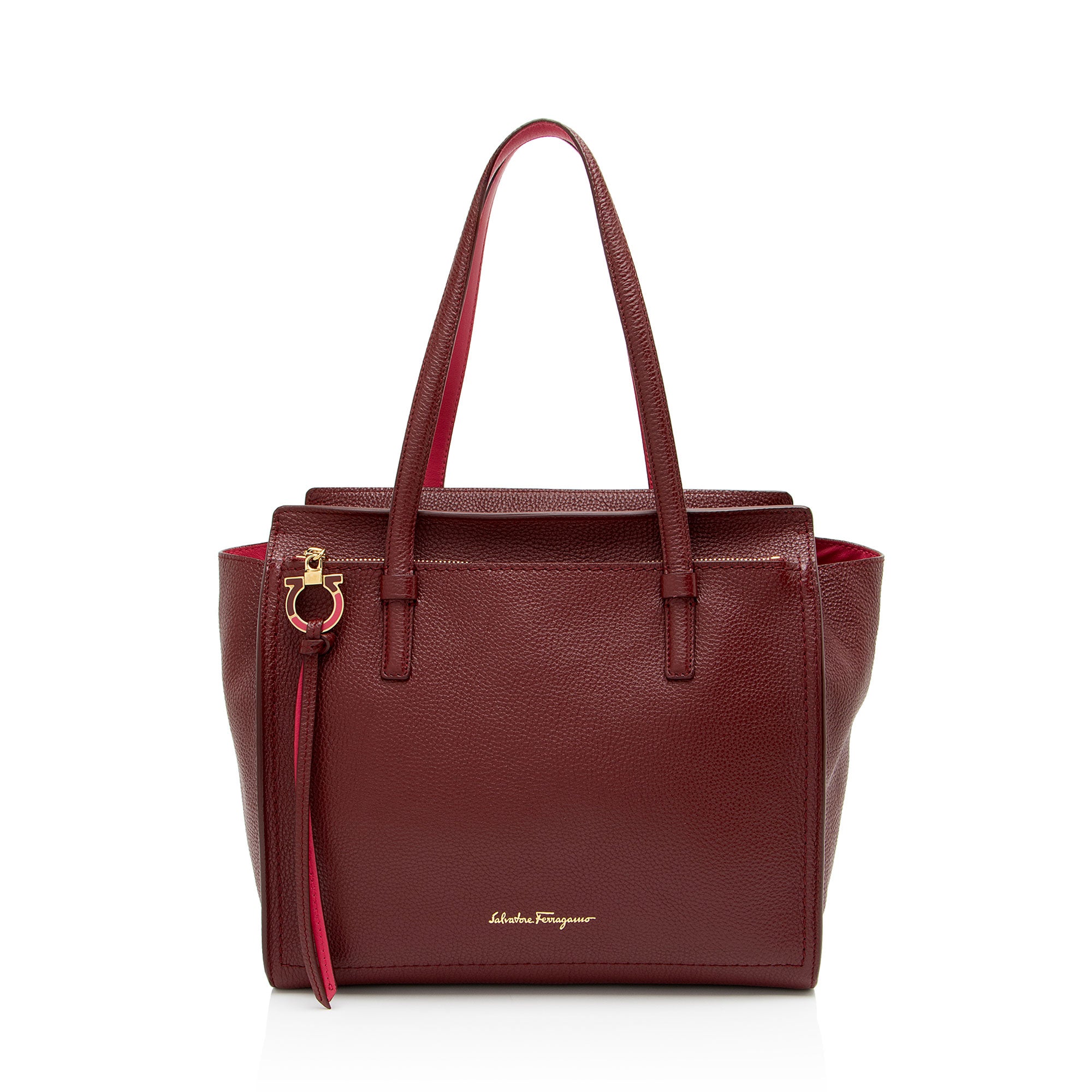 Salvatore Ferragamo Leather Amy Medium Tote