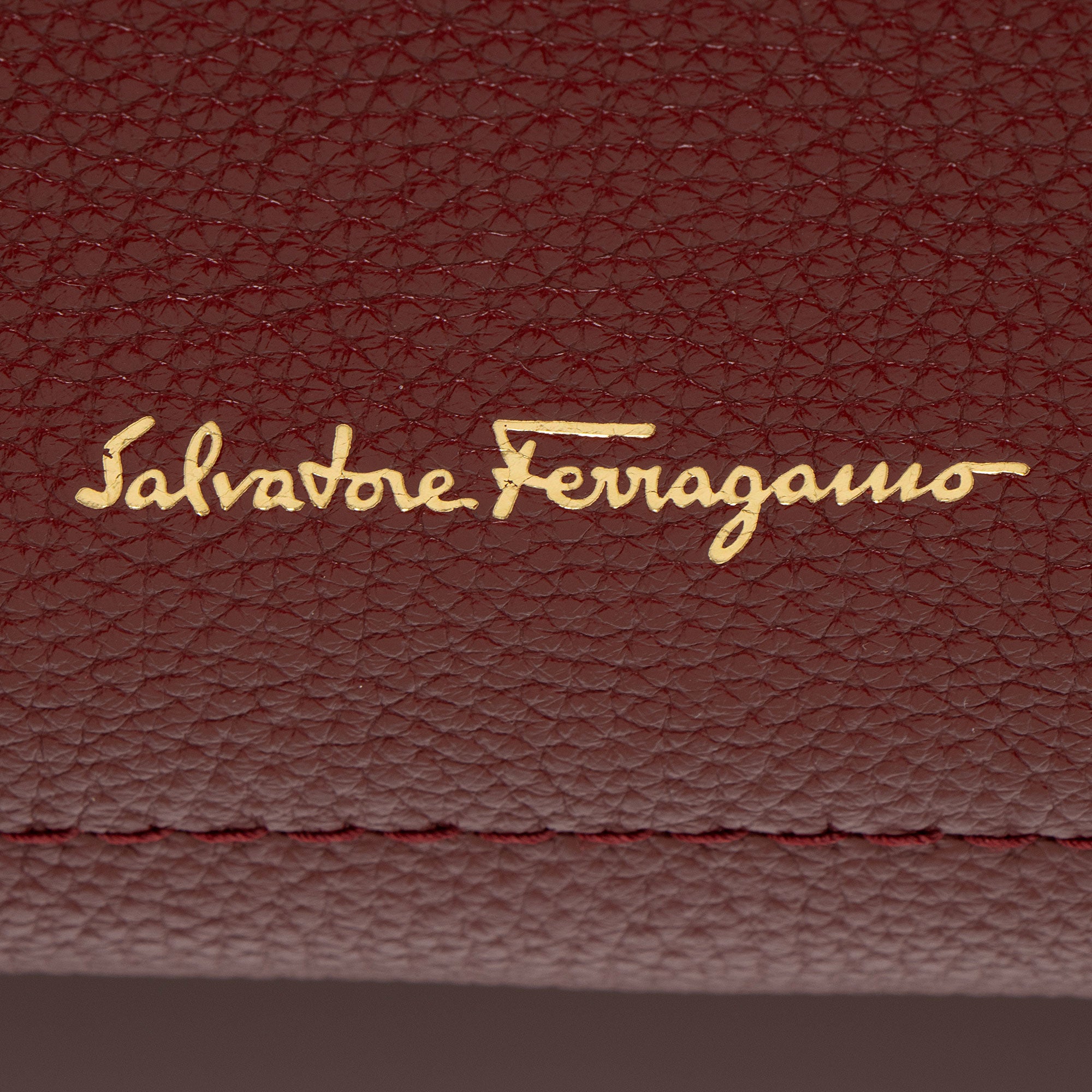 Salvatore Ferragamo Leather Amy Medium Tote