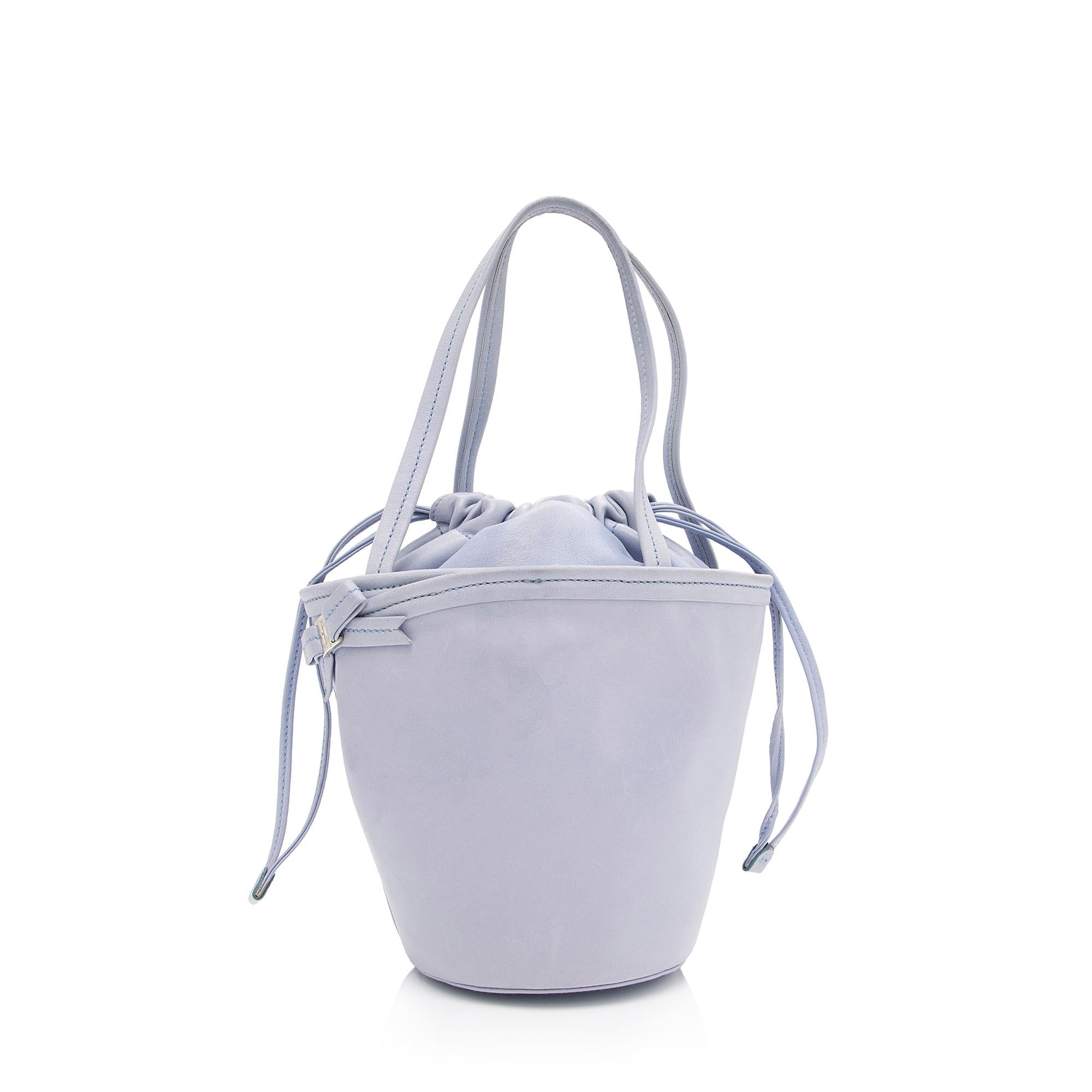 Salvatore Ferragamo Leather Bucket Bag (SHF-gD4oRu)