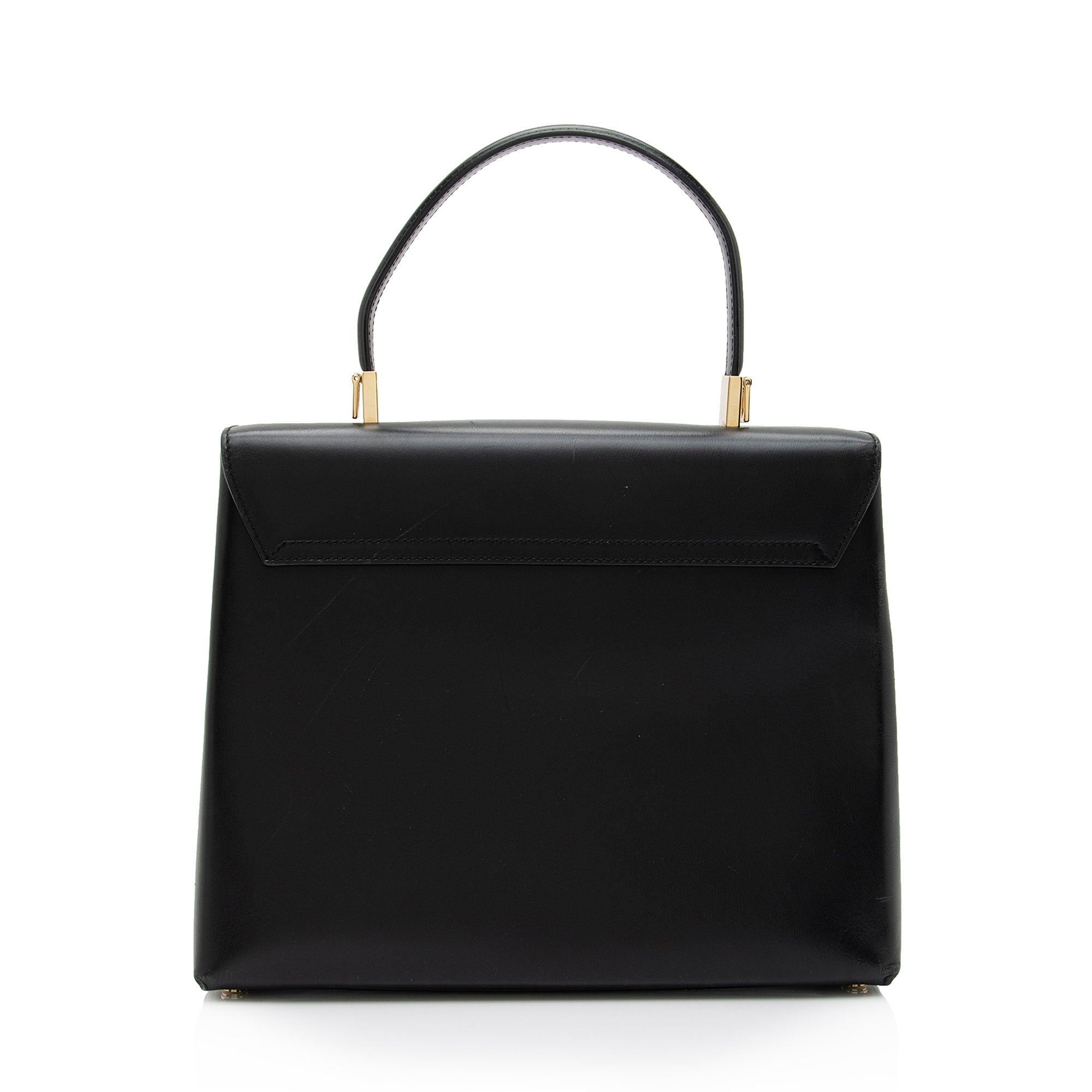 Salvatore Ferragamo Leather Gancini Convertible Medium Top Handle Satchel (SHF-JvHSjQ)
