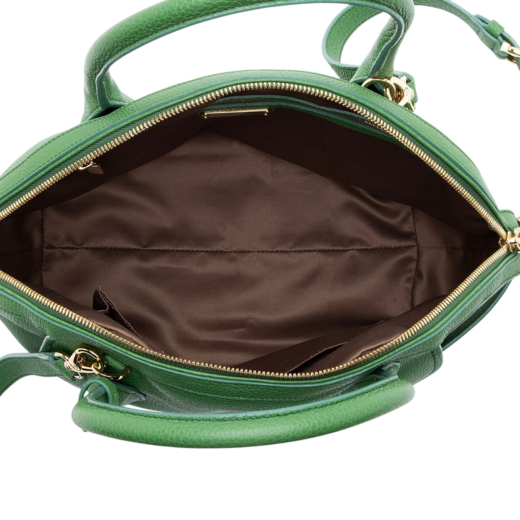 Salvatore Ferragamo Leather Fiamma Small Satchel