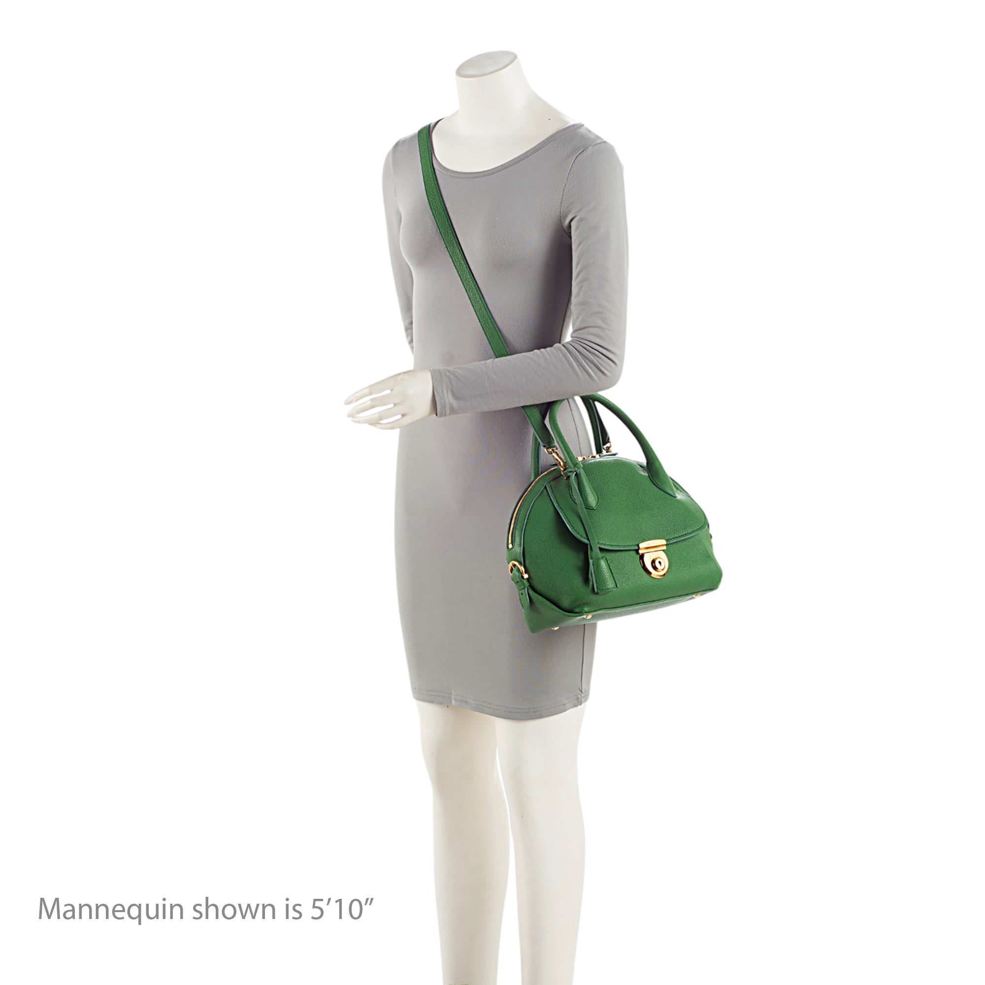 Salvatore Ferragamo Leather Fiamma Small Satchel