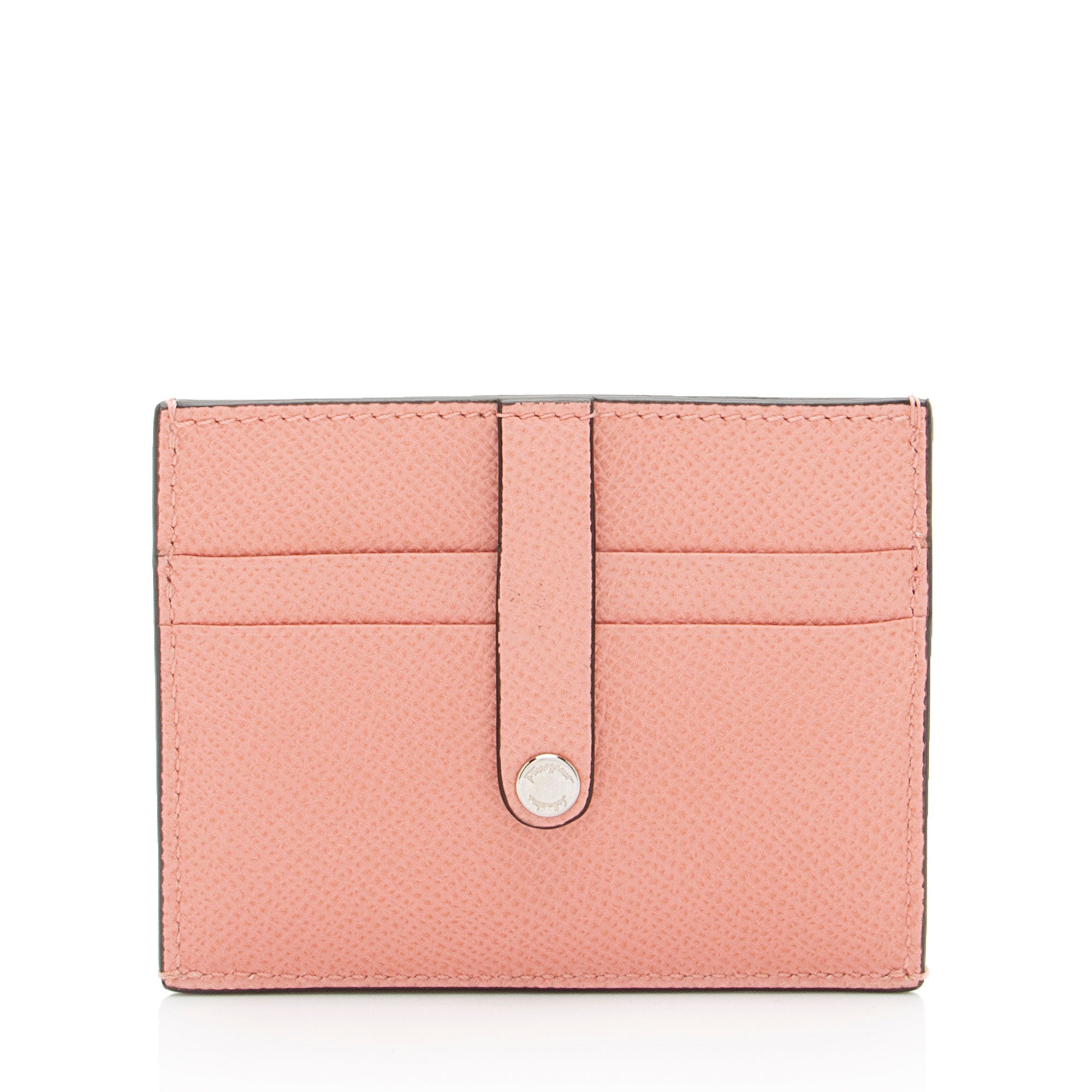 Salvatore Ferragamo Leather Gancini Card Holder on Chain