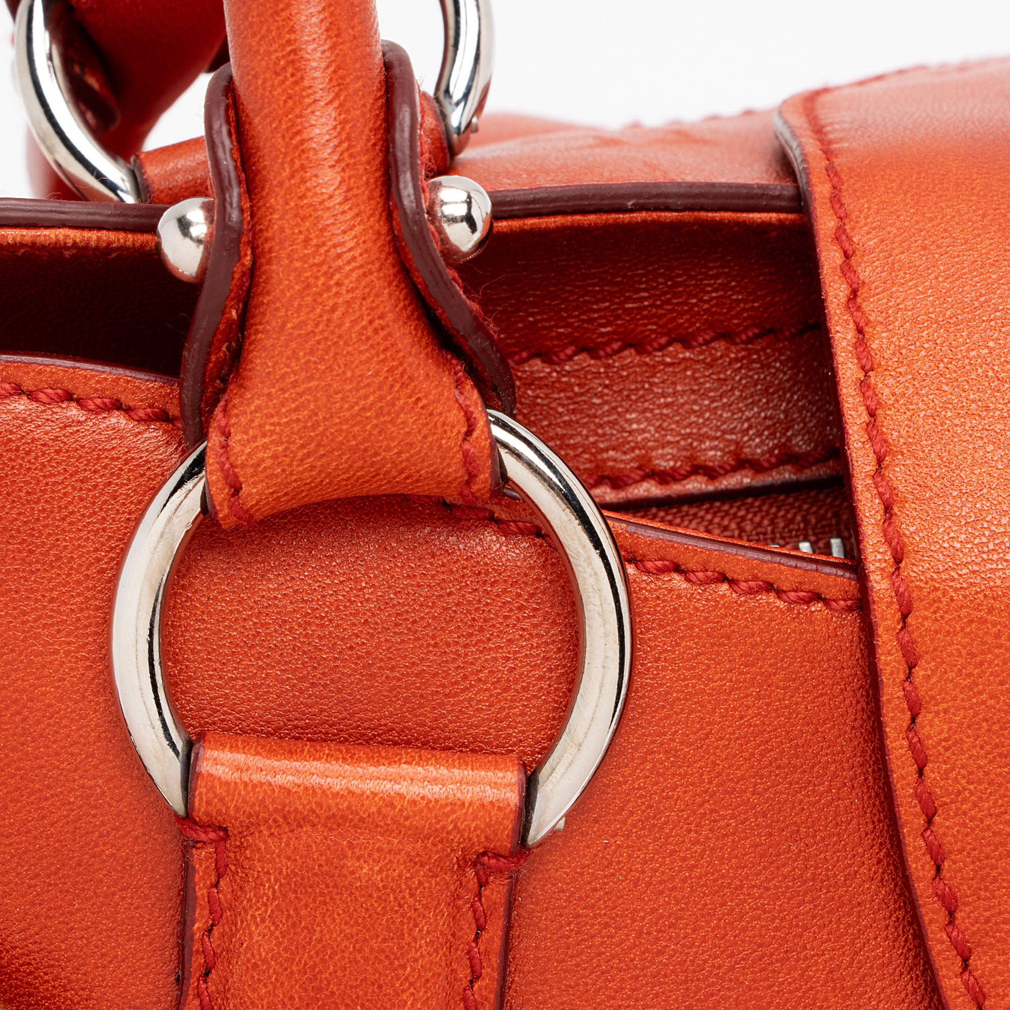 Salvatore Ferragamo Leather Gancini Marisa Satchel (SHF-Zmm7wo)