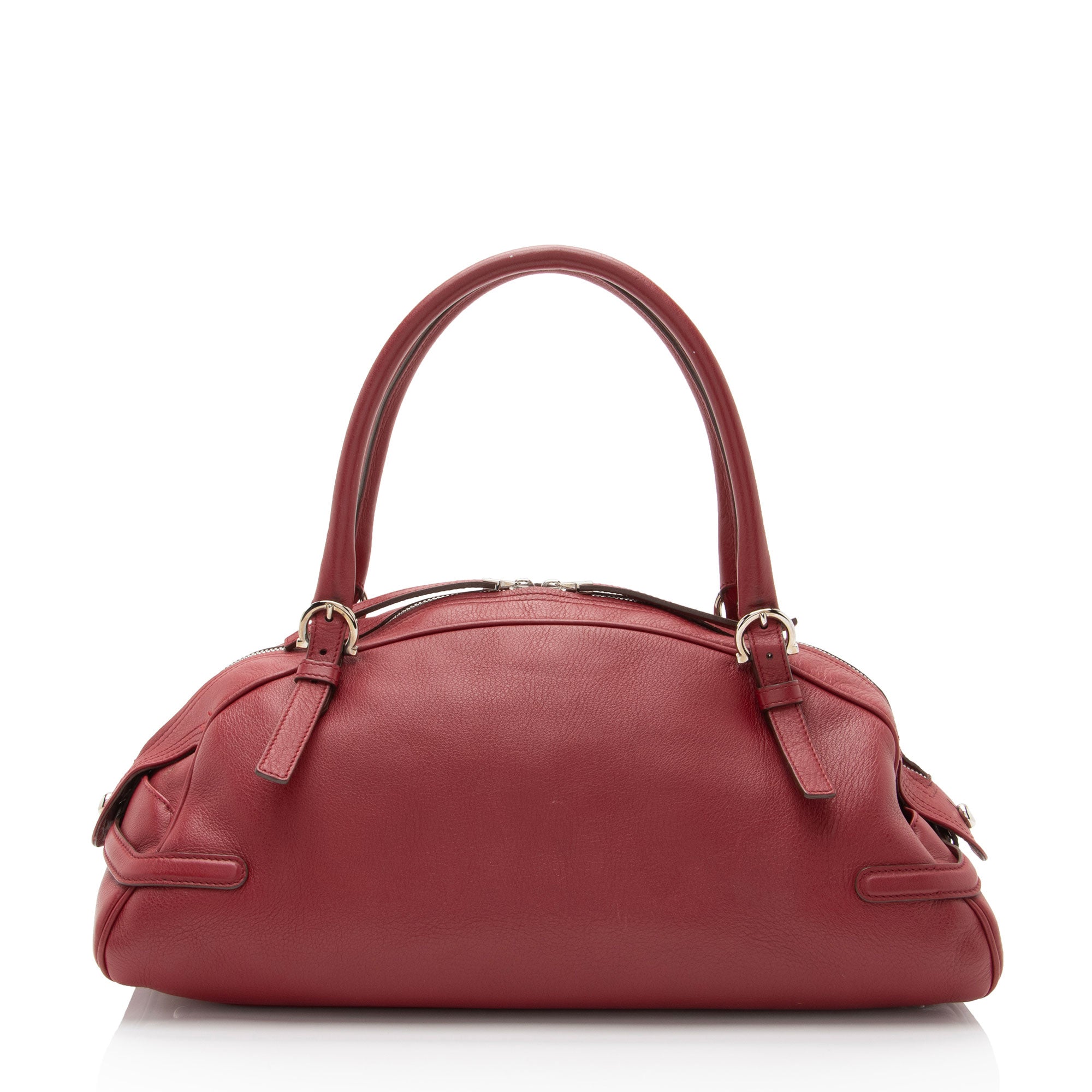 Salvatore Ferragamo Leather Gancini Marisa Satchel