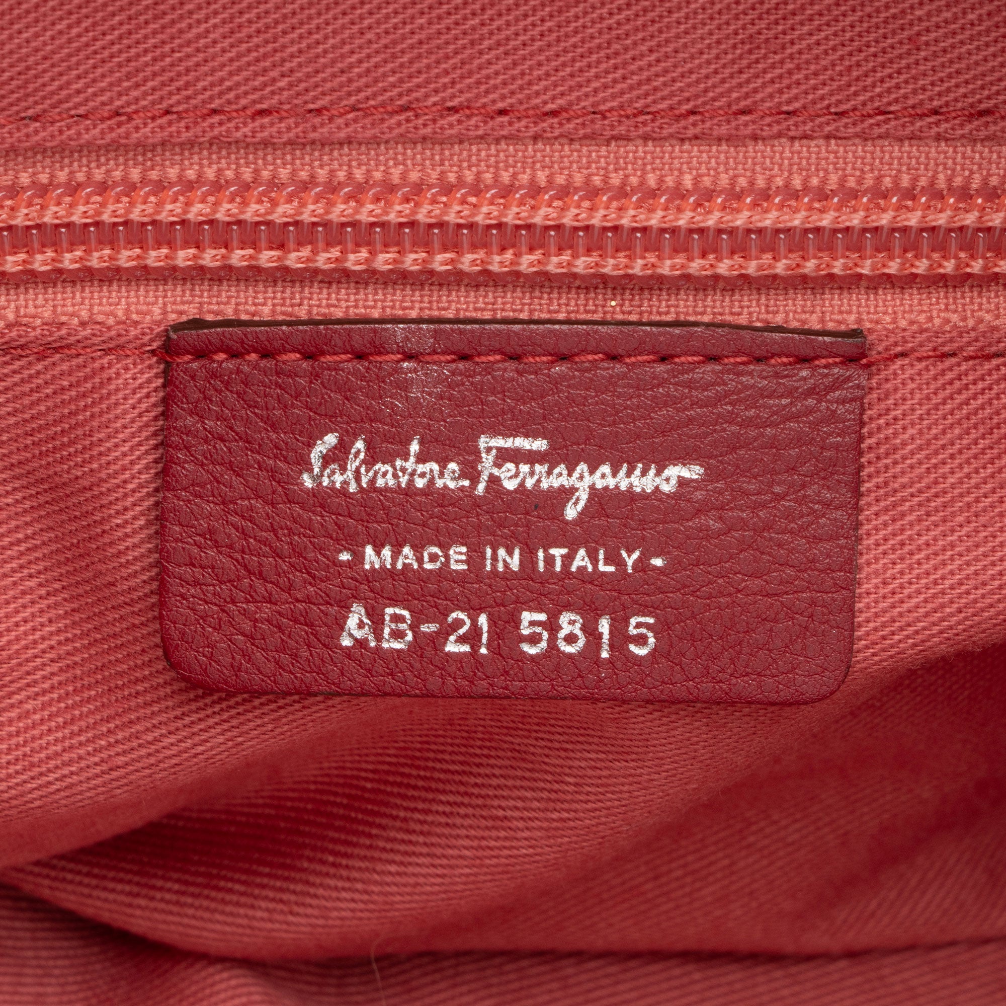 Salvatore Ferragamo Leather Gancini Marisa Satchel