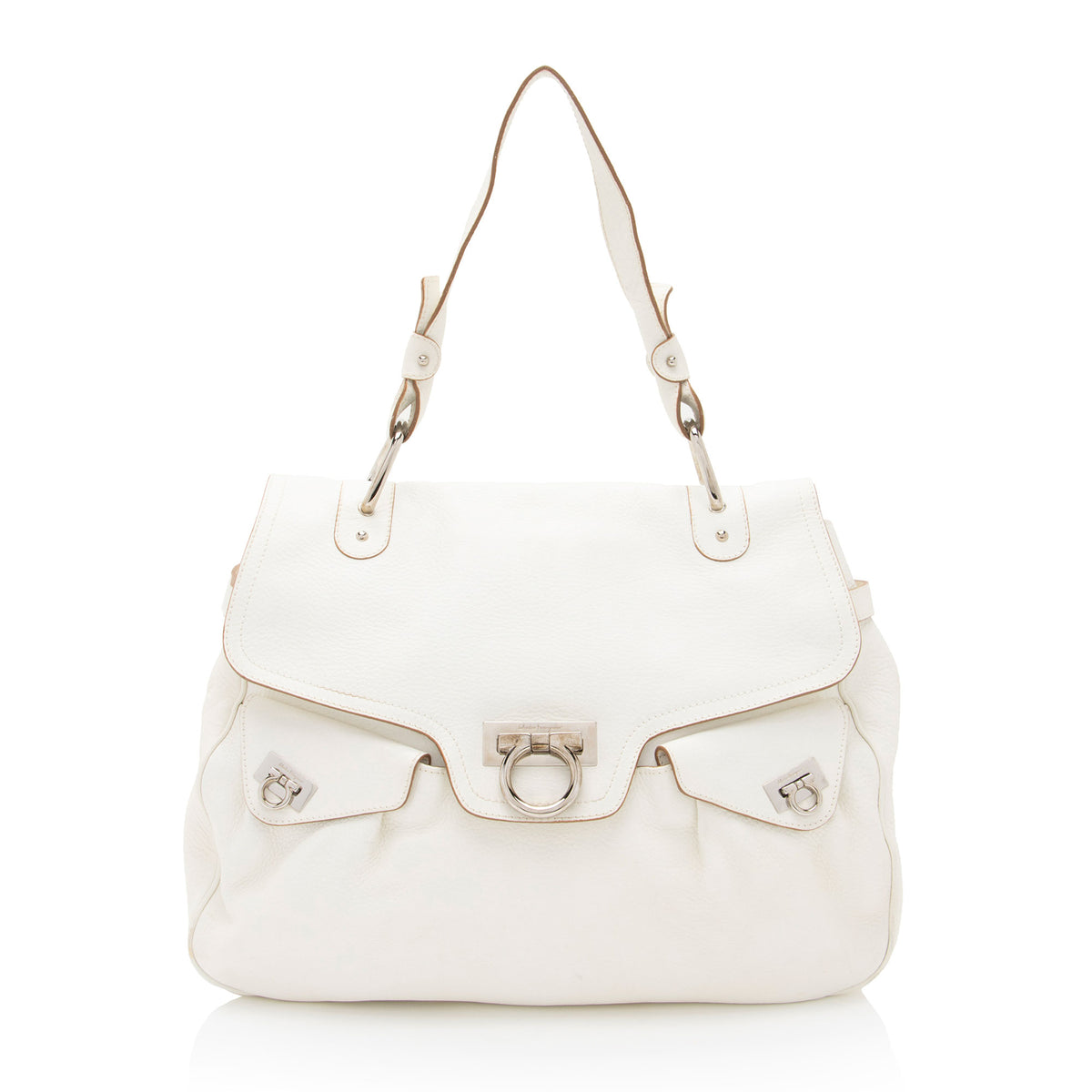 Salvatore Ferragamo Vintage Gancini Backpack Patent Leather  display picture 3