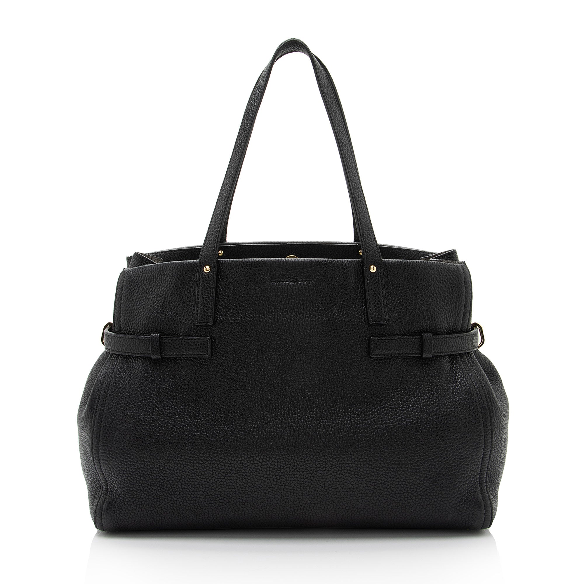 Salvatore Ferragamo Leather Nencia Tote (SHF-8FNEBa)
