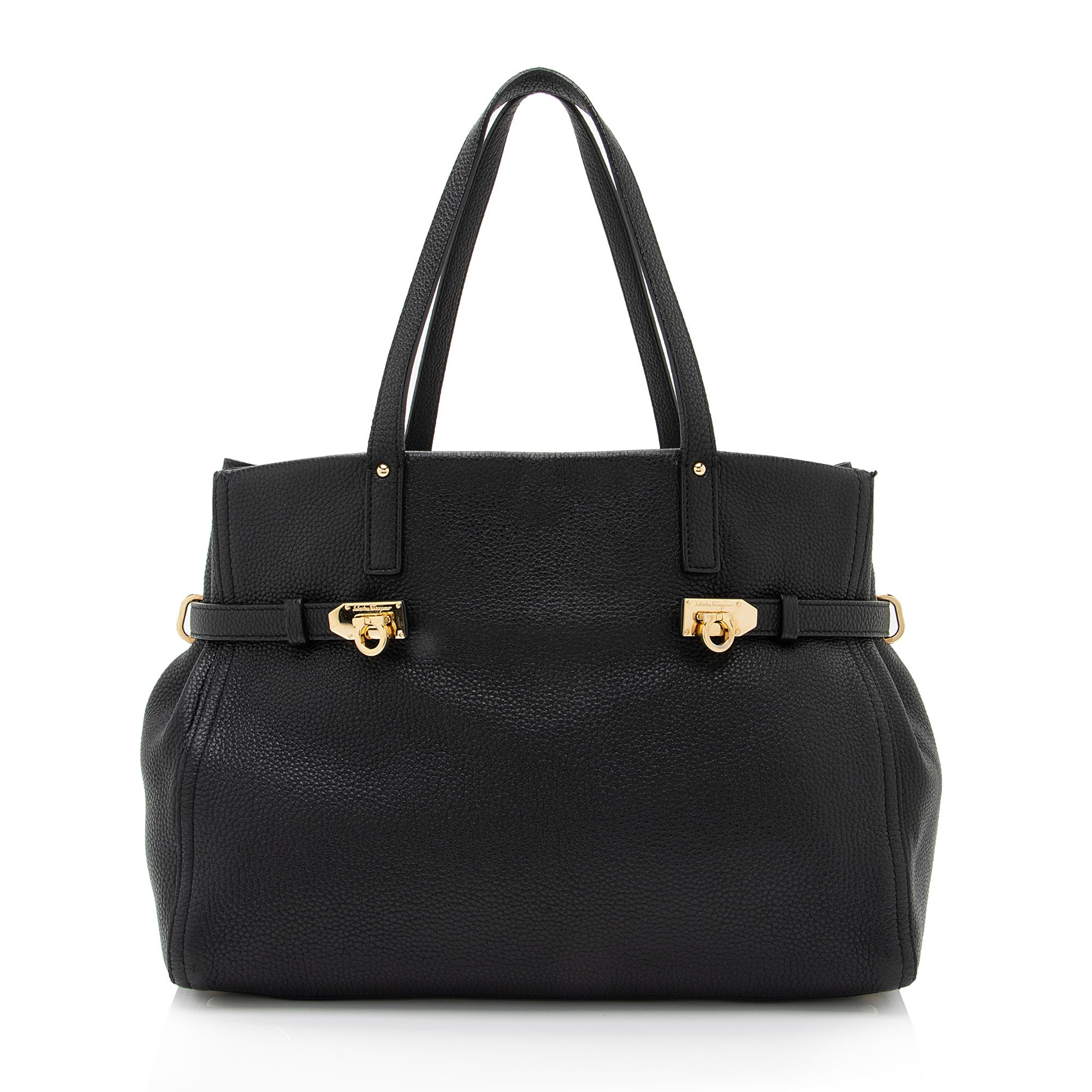 Salvatore Ferragamo Leather Nencia Tote (SHF-8FNEBa)