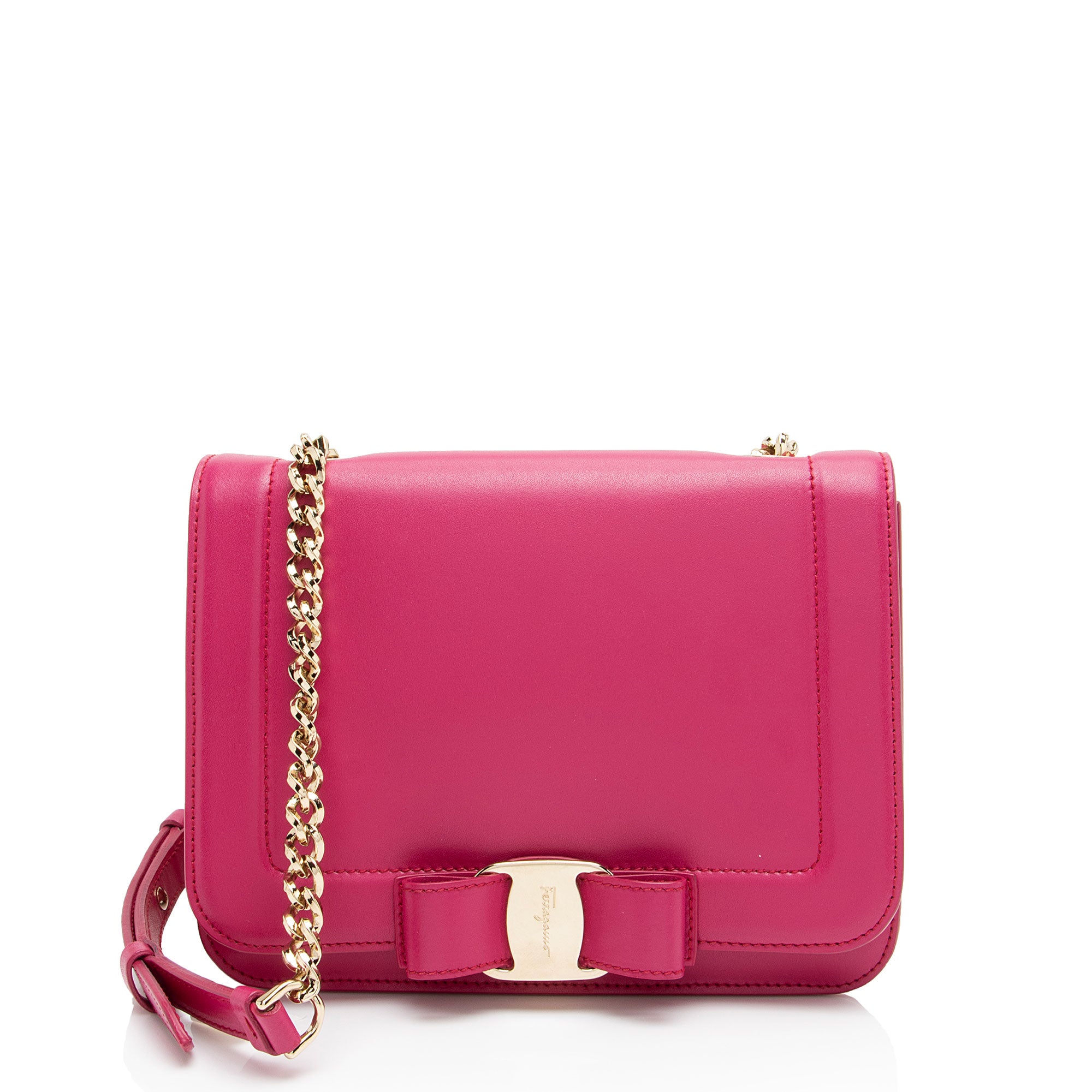 Salvatore Ferragamo Leather Vara Rainbow Small Crossbody