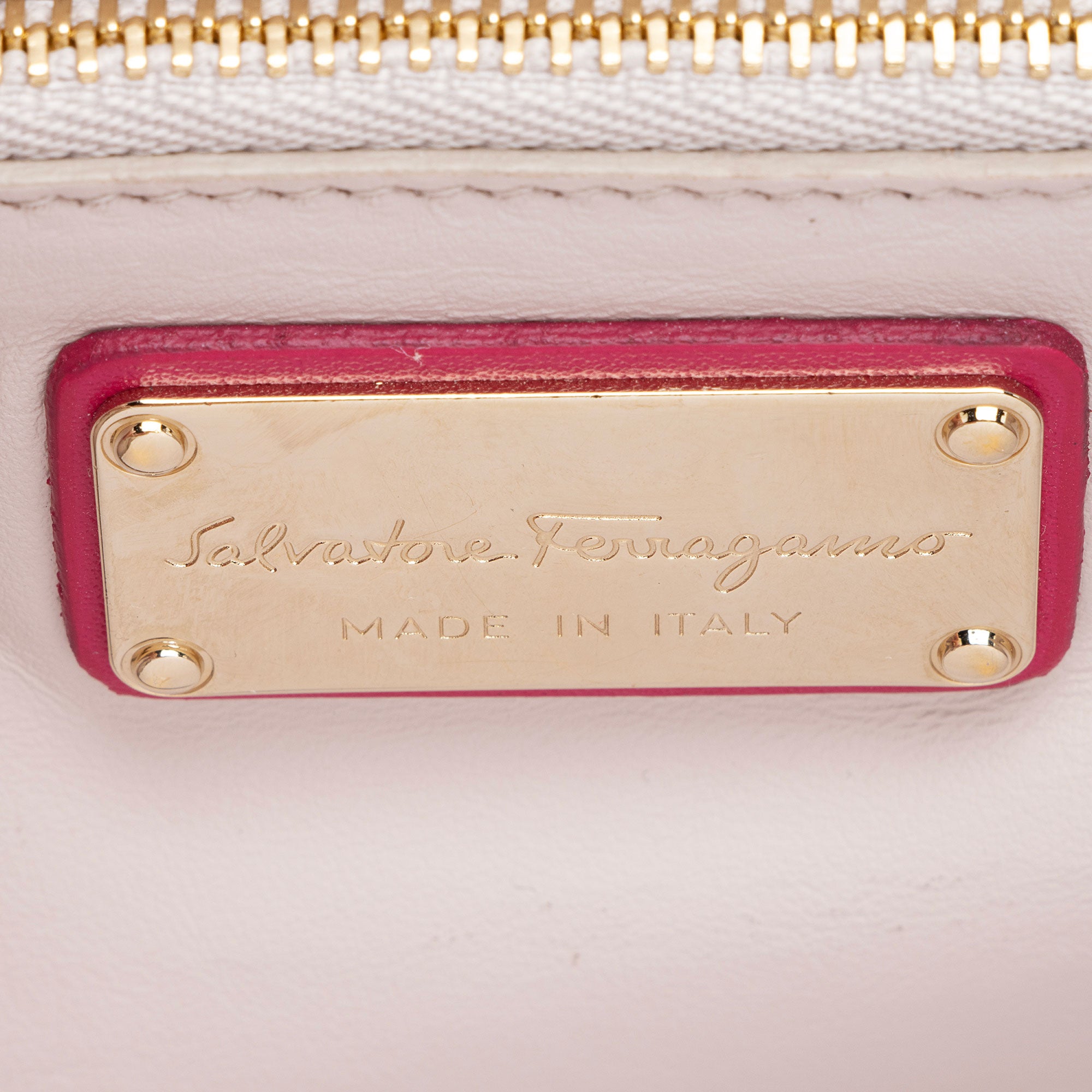 Salvatore Ferragamo Leather Vara Rainbow Small Crossbody