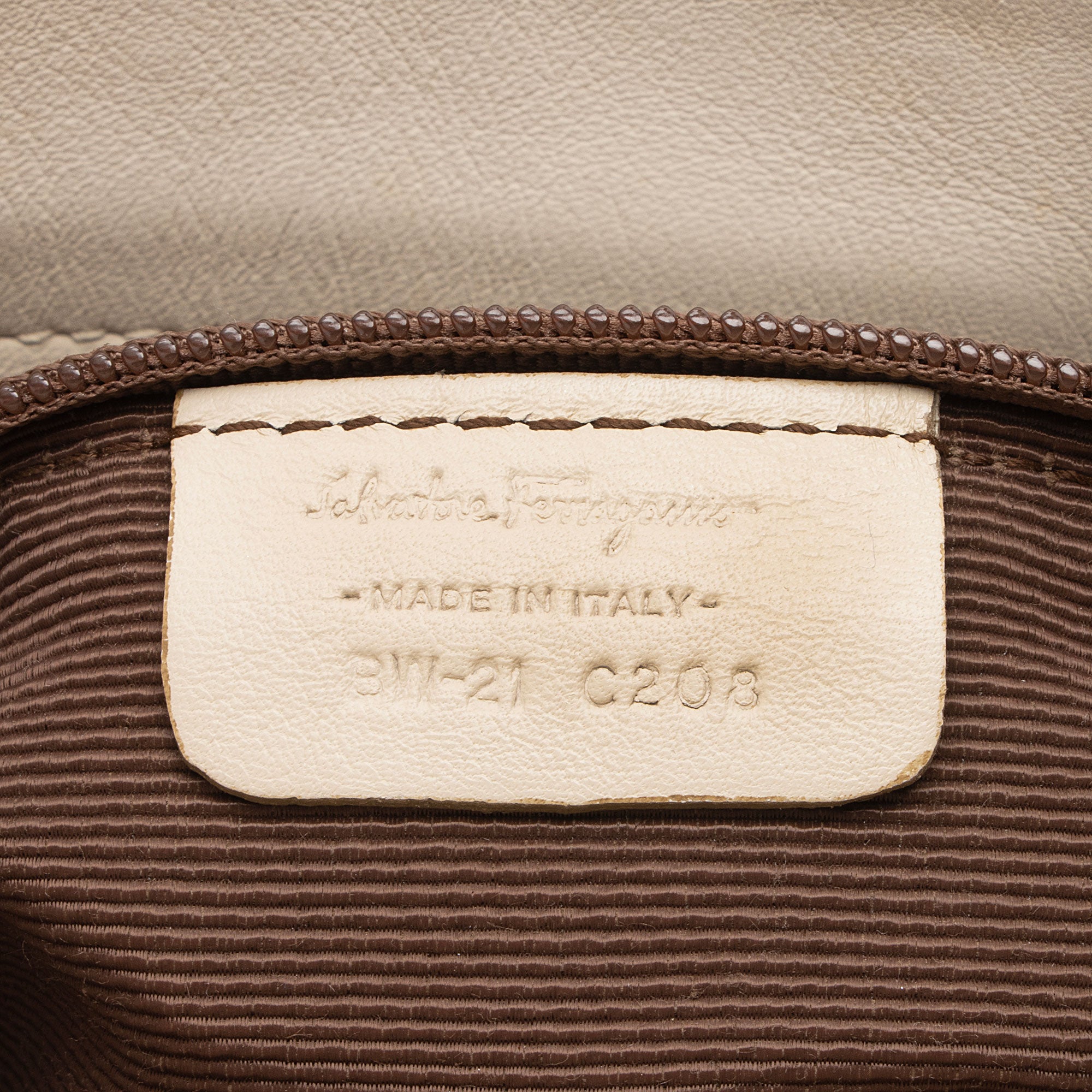 Salvatore Ferragamo Perforated Sofia Small Top Handle (SHF-1J2GRi)