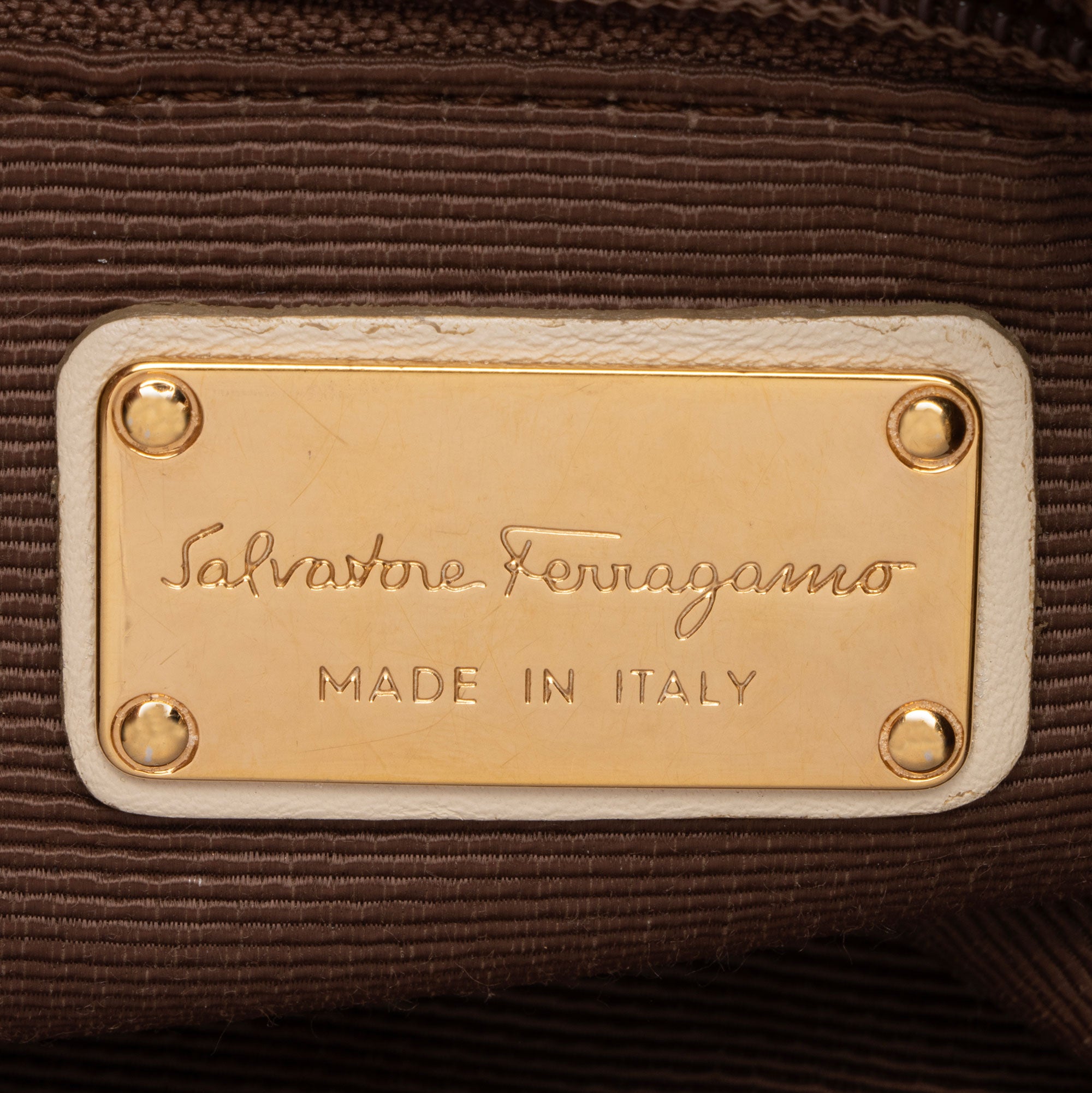Salvatore Ferragamo Perforated Sofia Small Top Handle (SHF-1J2GRi)