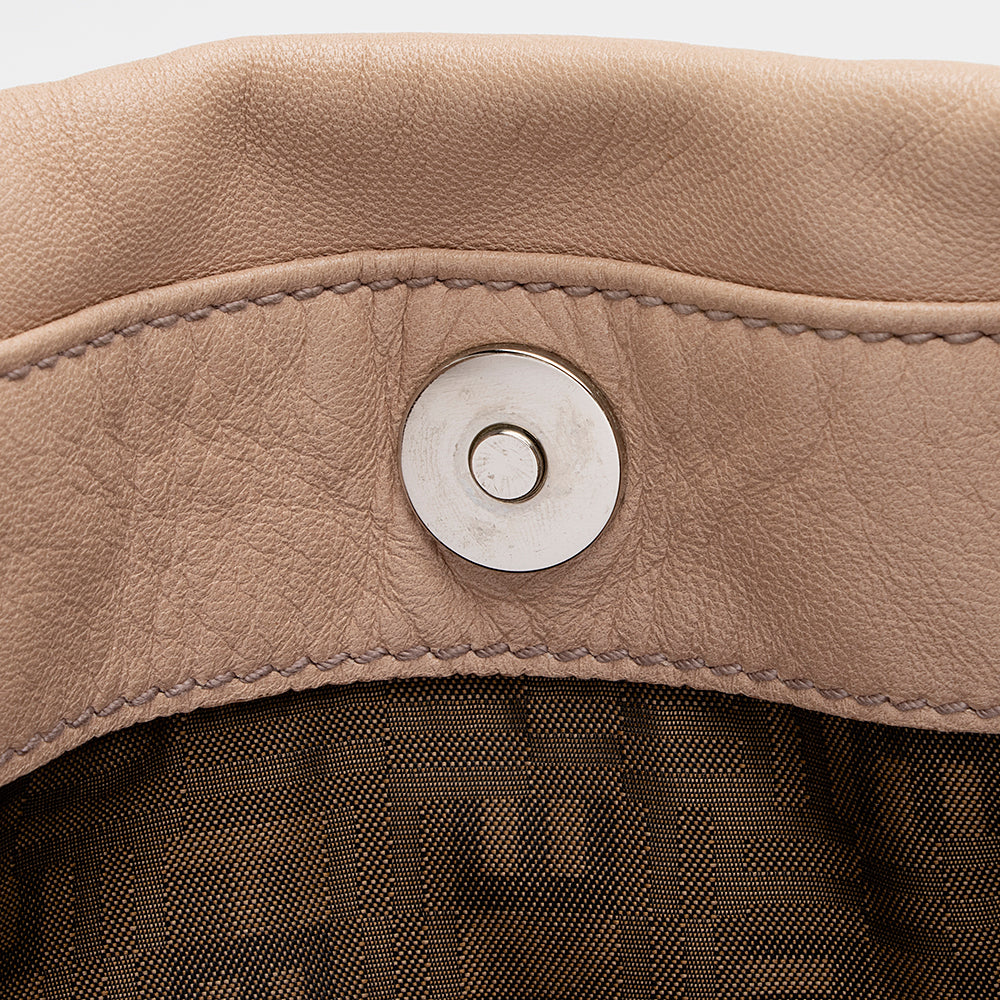 Salvatore Ferragamo Quilted Calfskin Bucket Bag (SHF-22030)