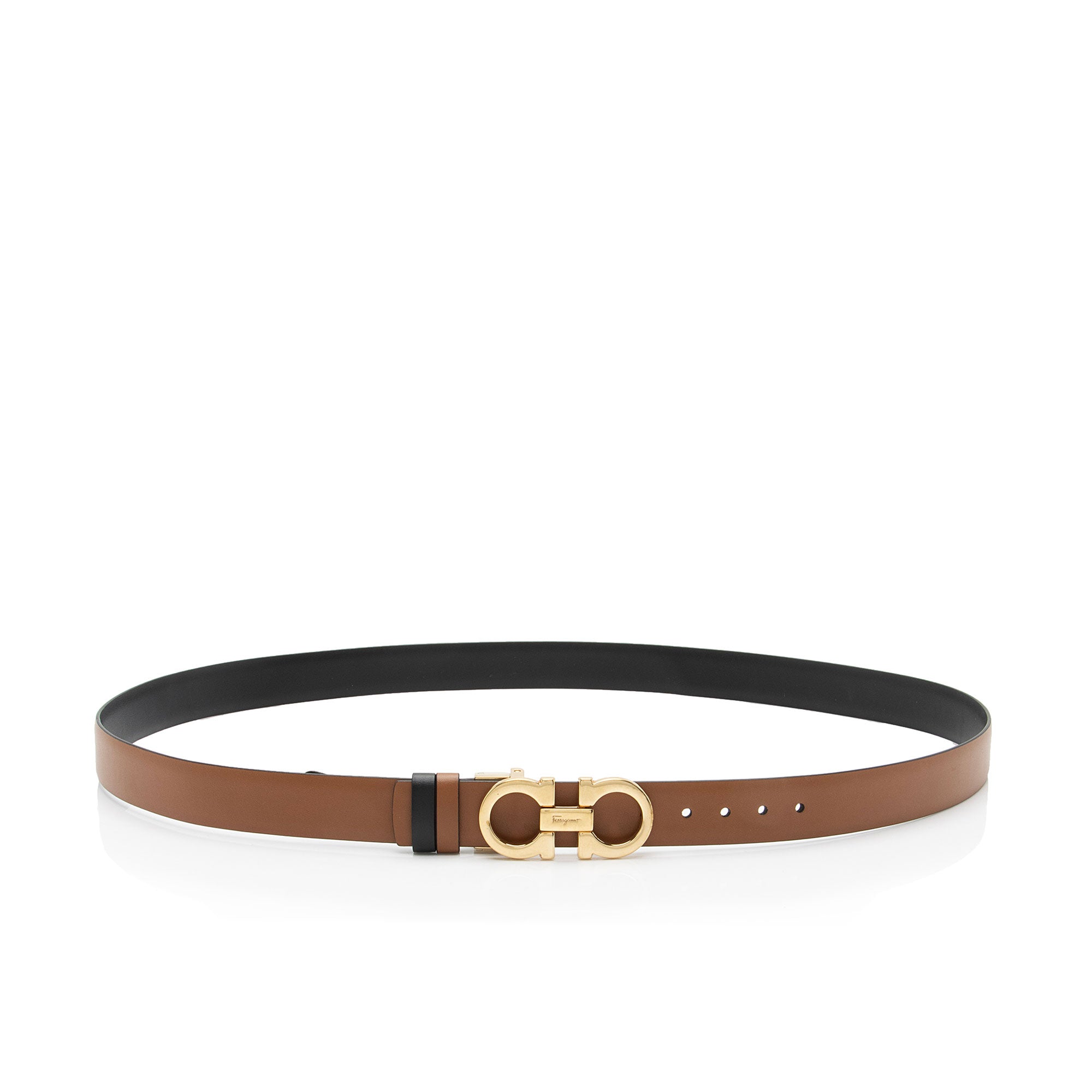Salvatore Ferragamo Reversible Leather Gancini Belt - Size 40 / 100 (SHF-UafENL)