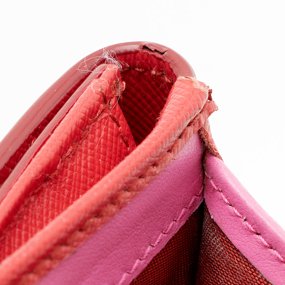 Salvatore Ferragamo Saffiano French Wallet (SHF-22091)