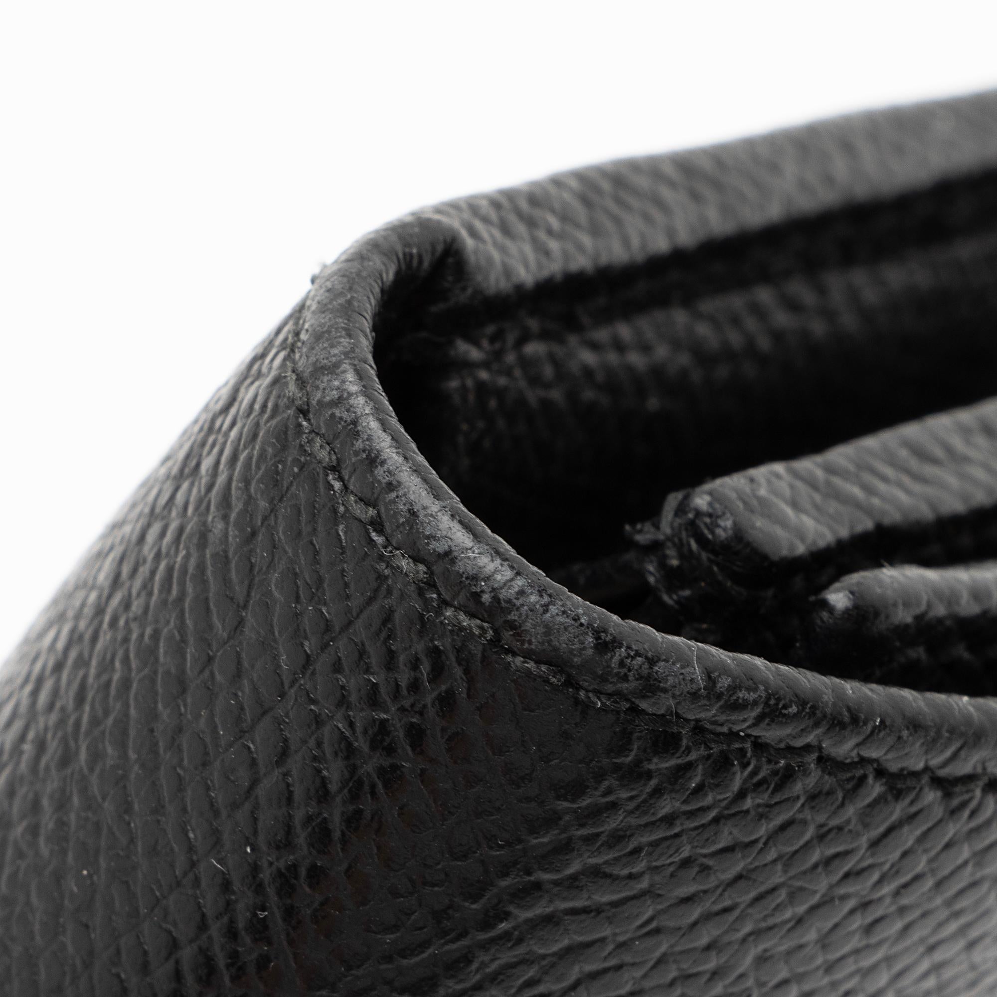 Salvatore Ferragamo Saffiano Gancini Continental Wallet (SHF-23896)