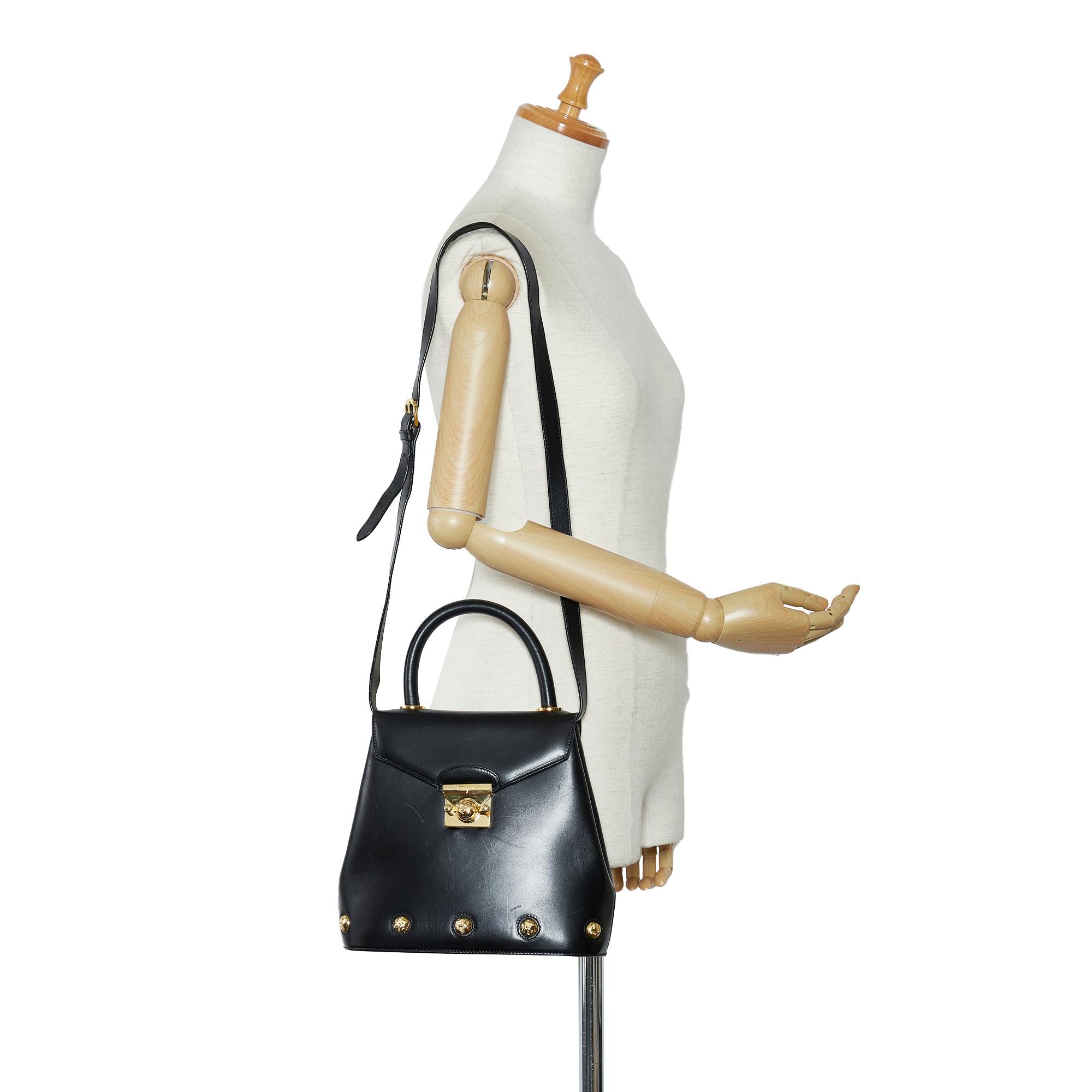 Salvatore Ferragamo Studded Leather Satchel (SHG-oHHaE5)