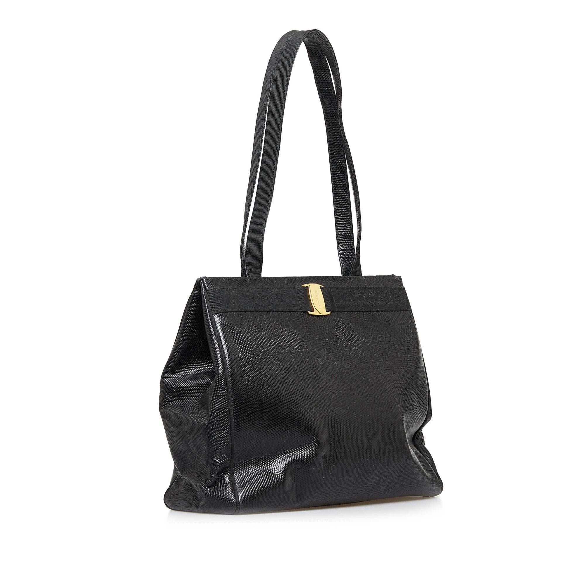 Salvatore Ferragamo Vara Embossed Tote (SHG-RKSuQV)