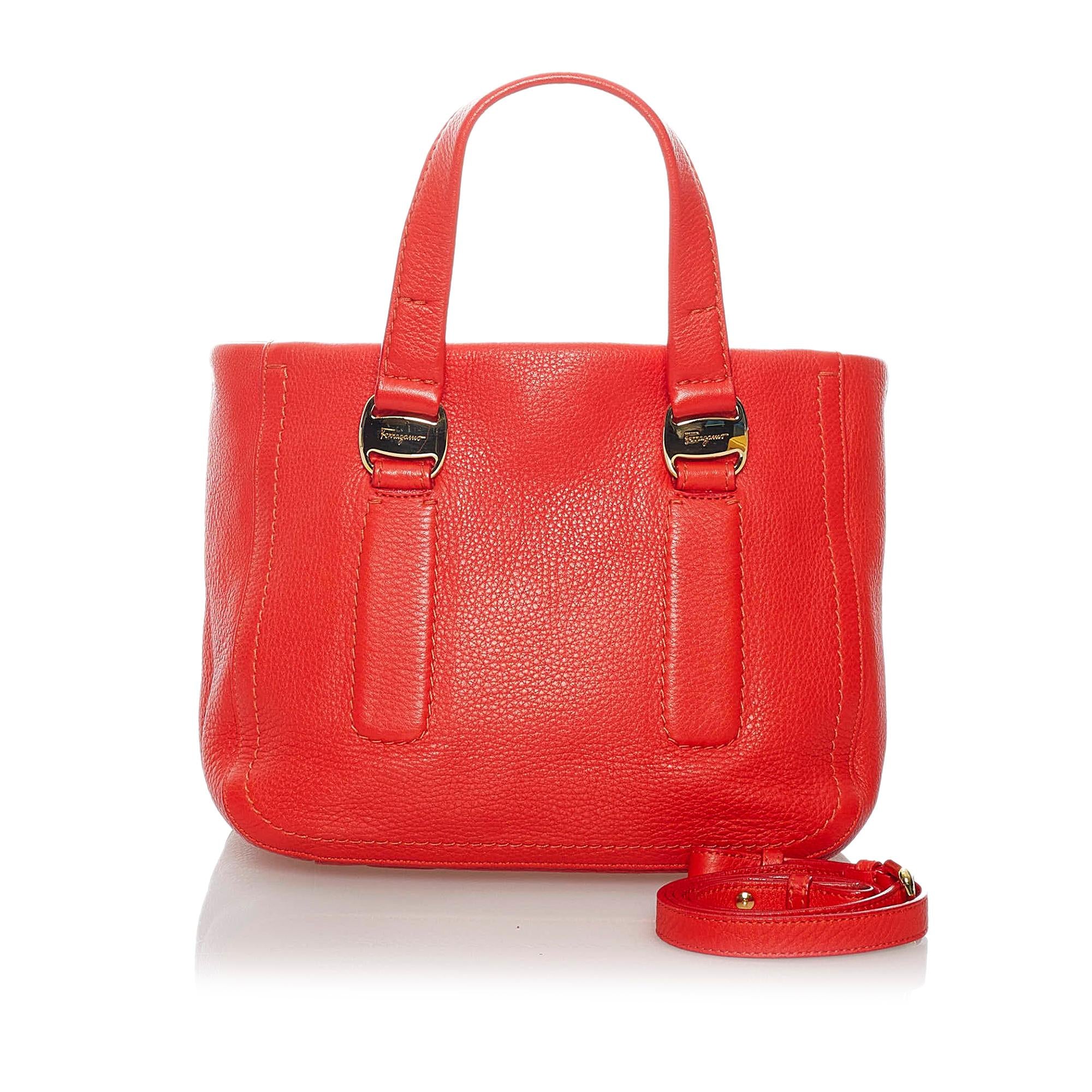 Salvatore Ferragamo Vara Leather Satchel (SHG-xAwTFp)
