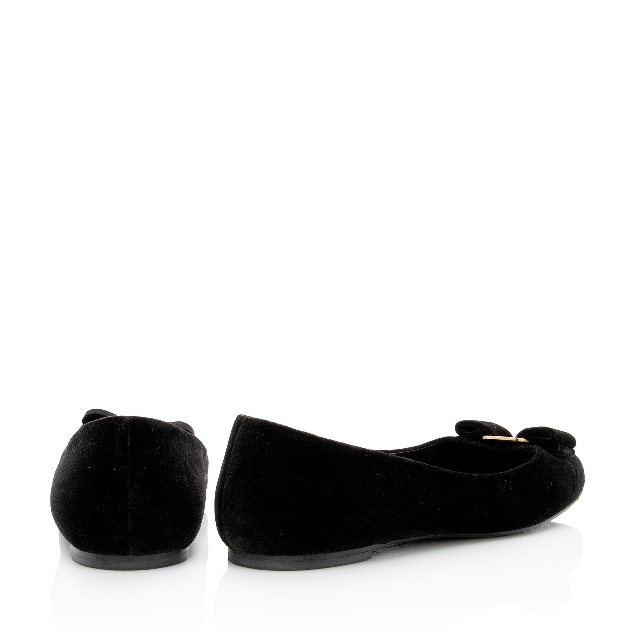 Salvatore Ferragamo Velvet Varina Ballet Flats - Size 9.5 / 39.5 (SHF-qOfCDD)