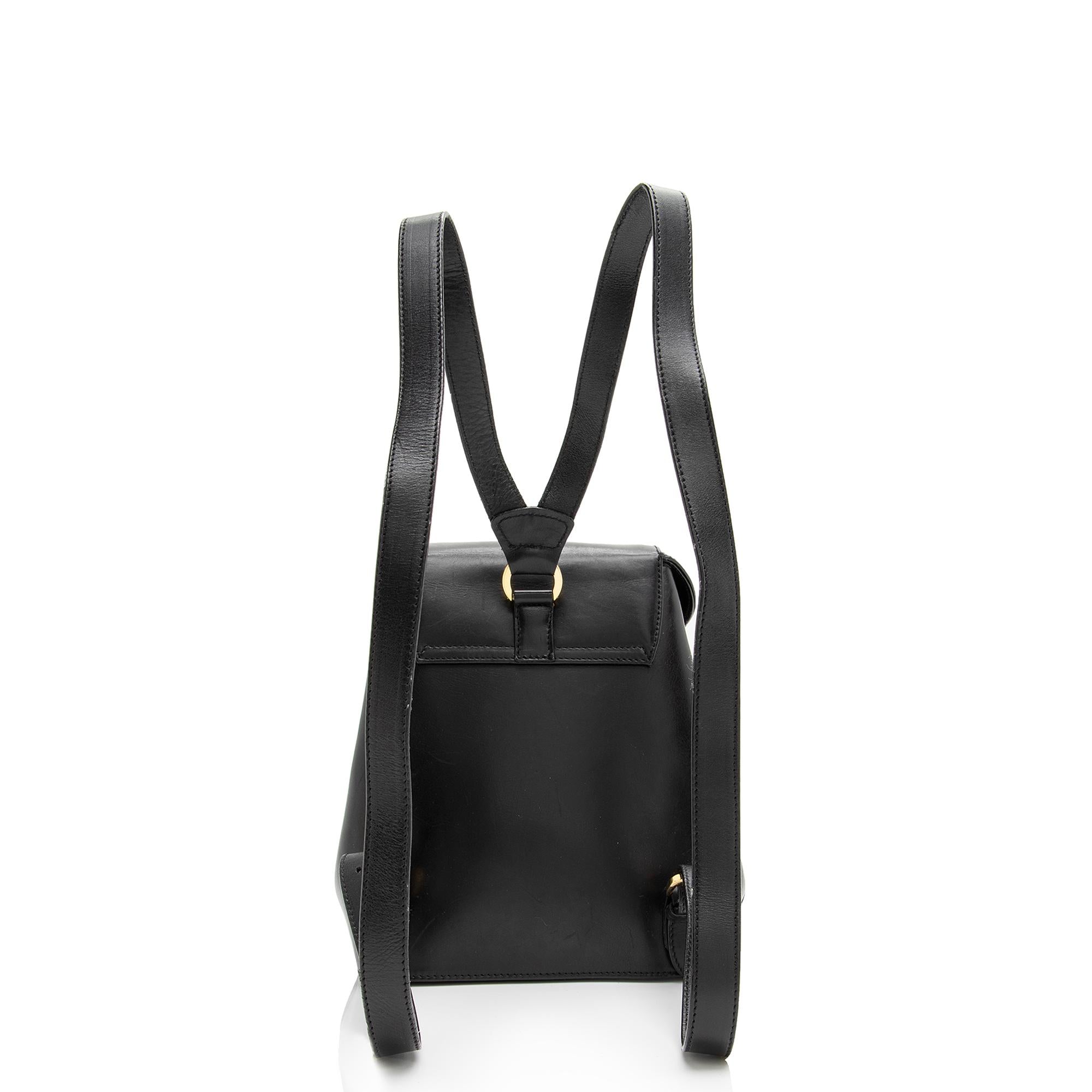 Salvatore Ferragamo Vintage Leather Studded Small Backpack (SHF-23062)