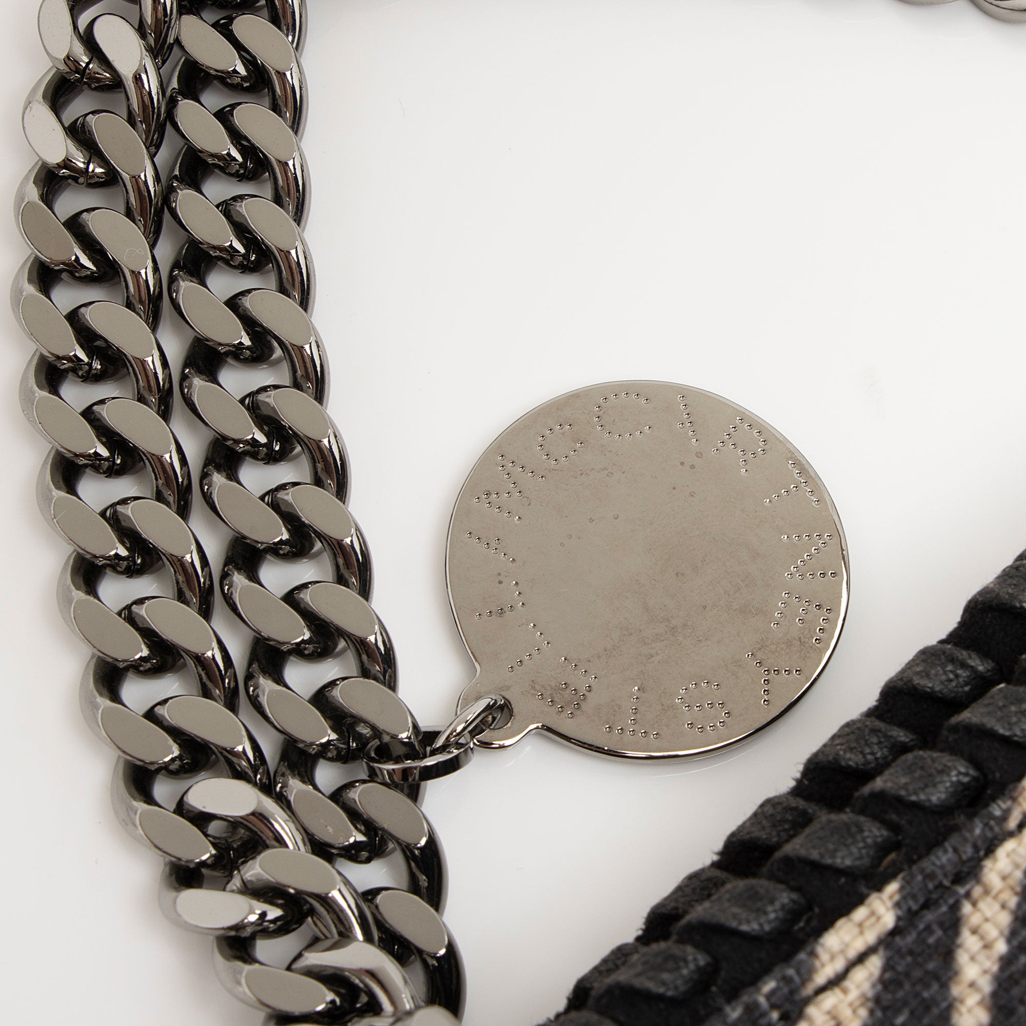 Stella McCartney Zebra Print Canvas Falabella Tote (SHF-IamA4D)
